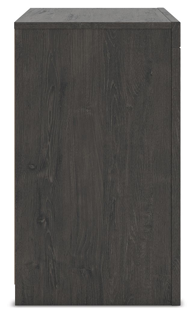 Ashley Furniture Fraluna - Two Drawer Night Stand - Charcoal - Image 8
