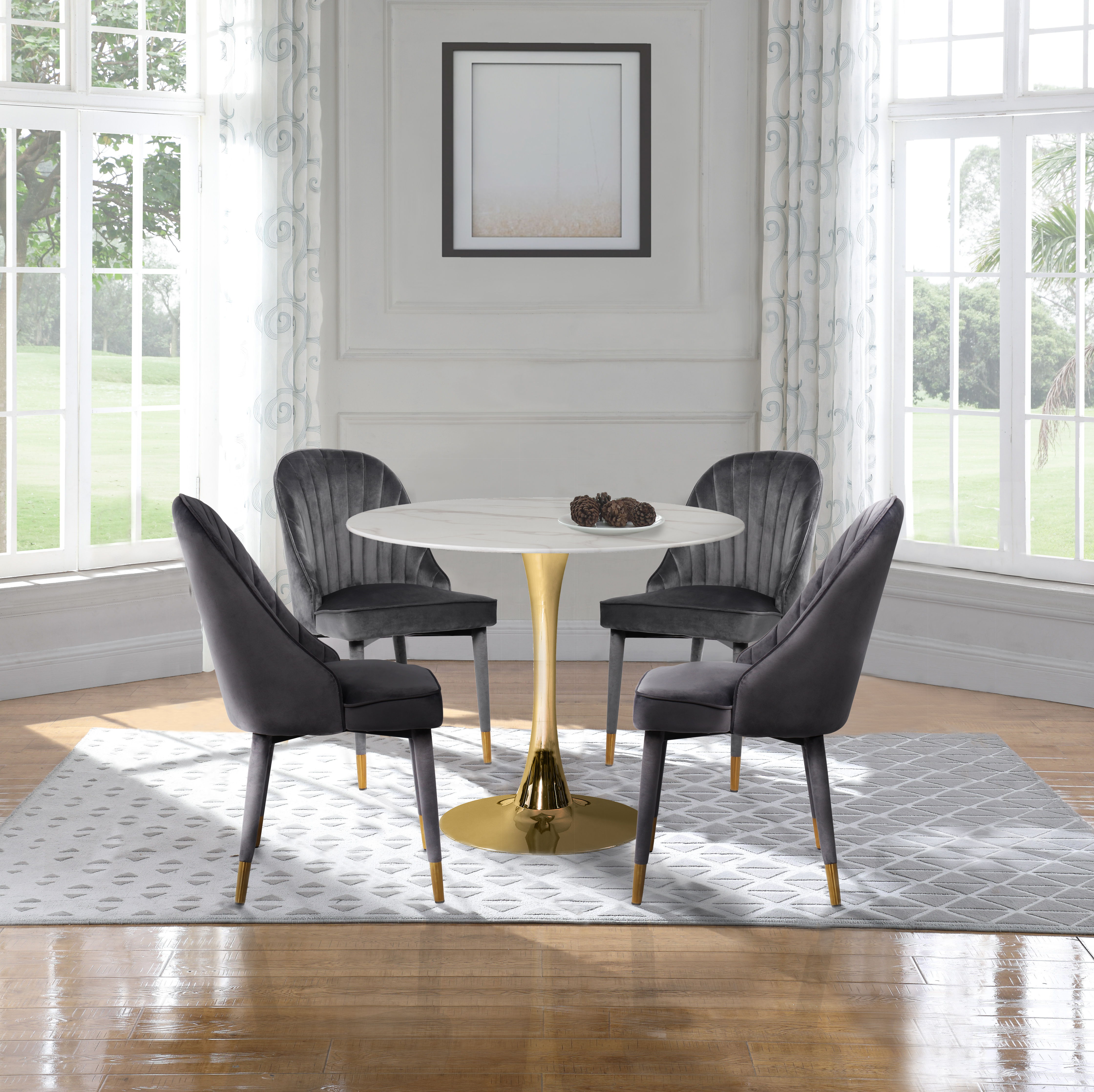 Belle - Dining Chair (Set of 2) - Gray