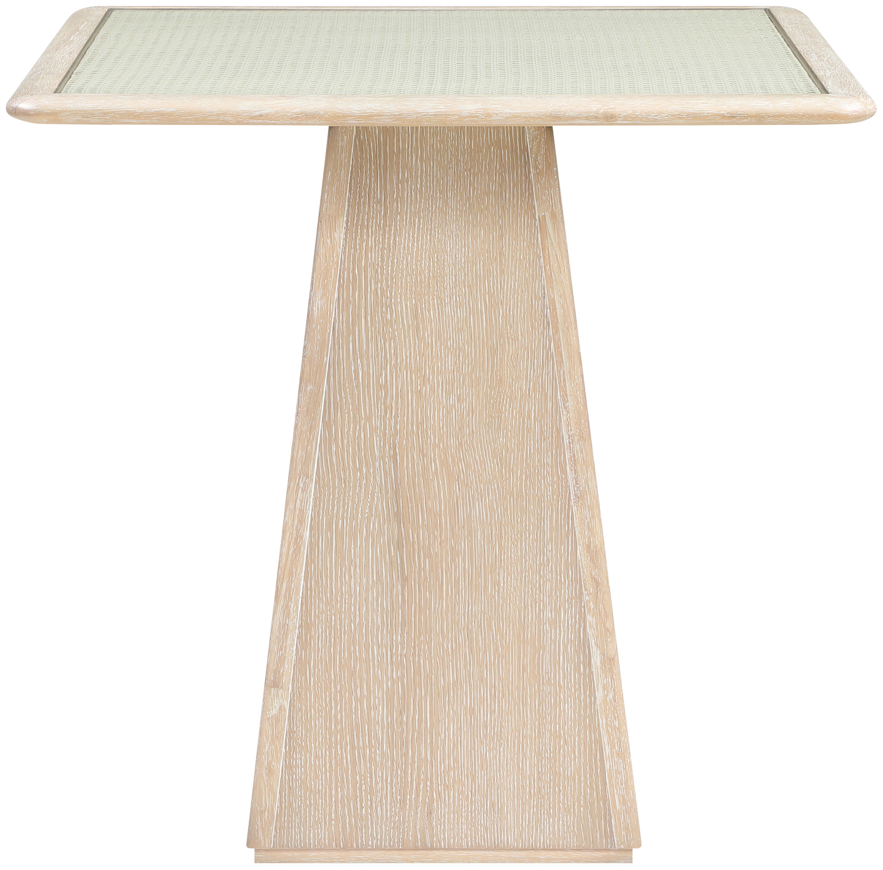 Atrium - Glass Top And Wood Base Counter Height Table - Natural
