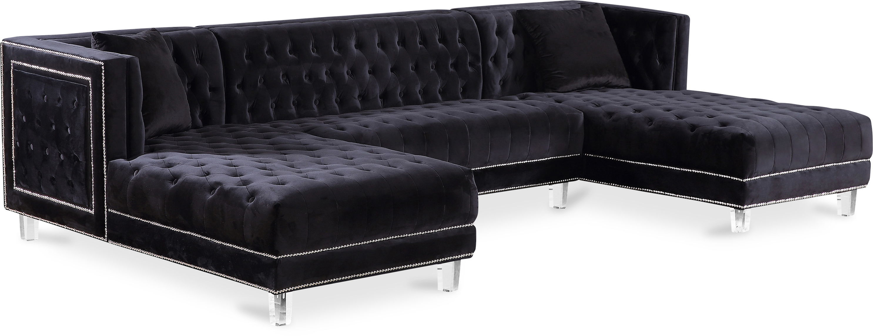 Moda - 3 Piece Sectional - Black