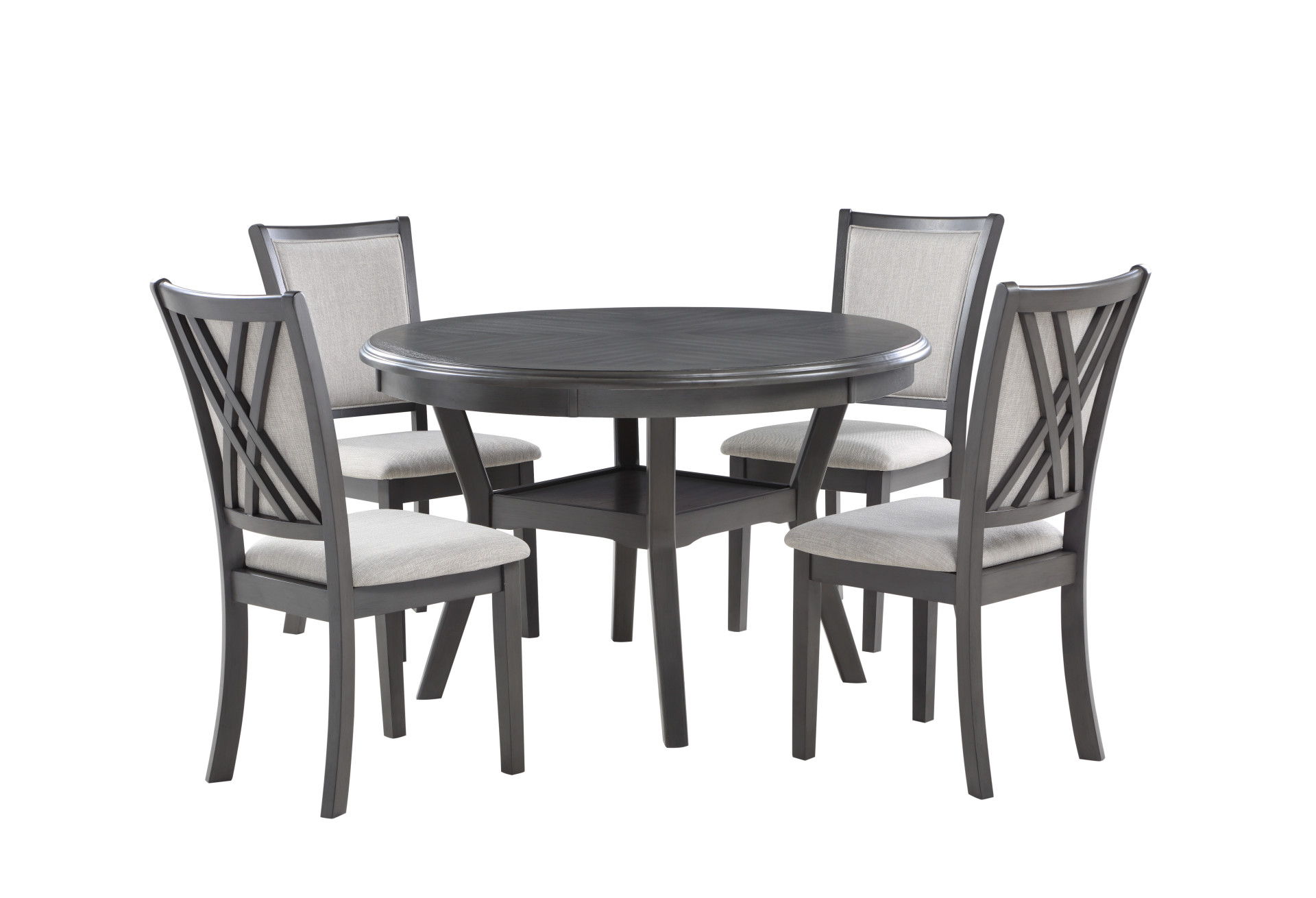 Amy - 5 Piece Dining Set - Gray