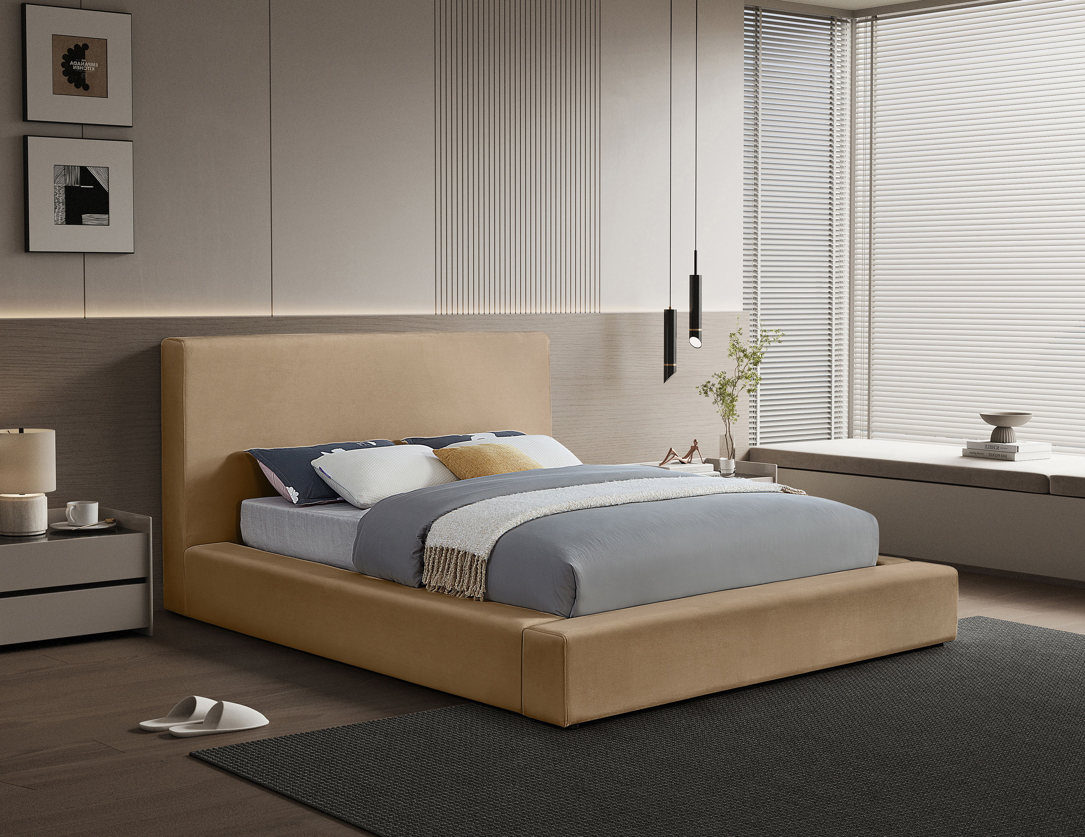 Dorian - Full Bed - Beige