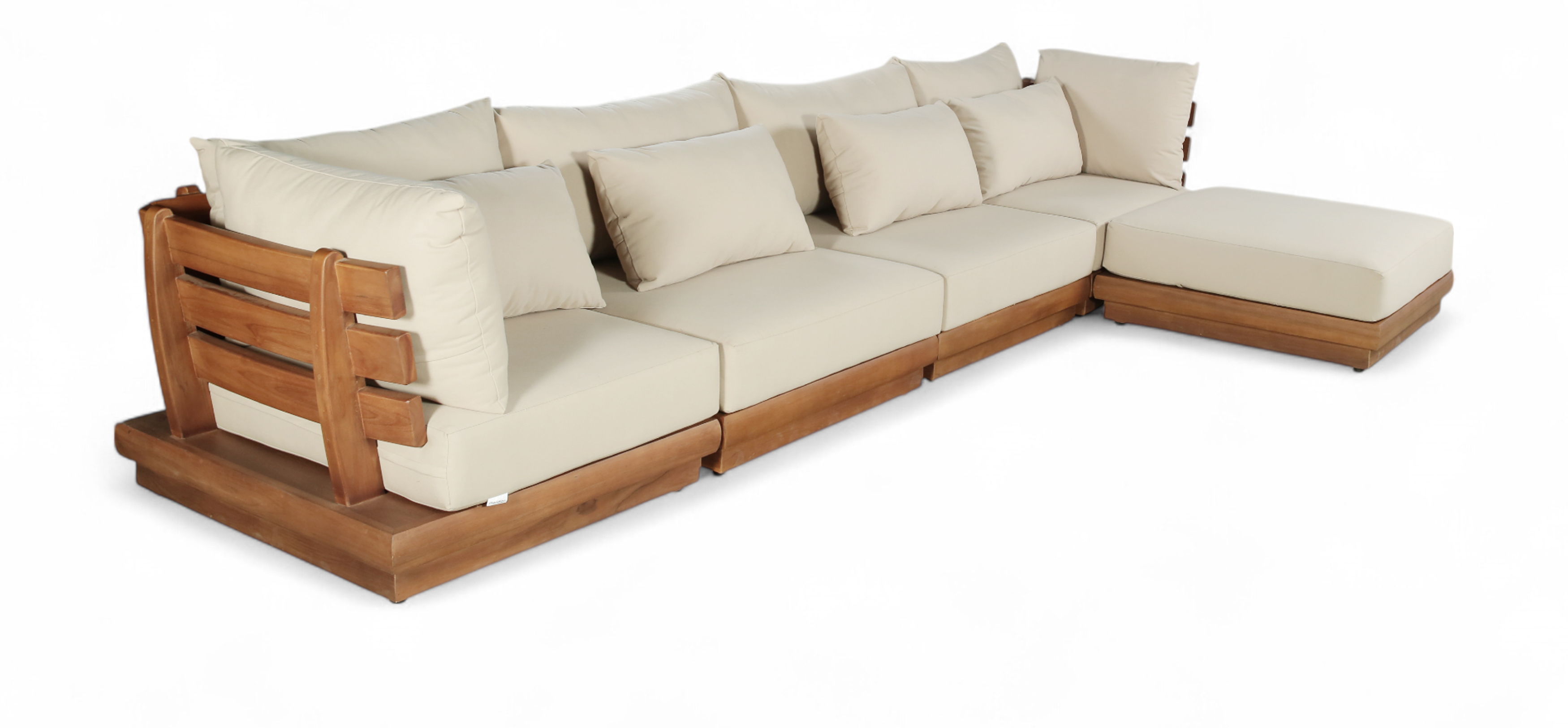 5 Pc · Water Resistant Fabric 150" Outdoor Patio Modular Sectional