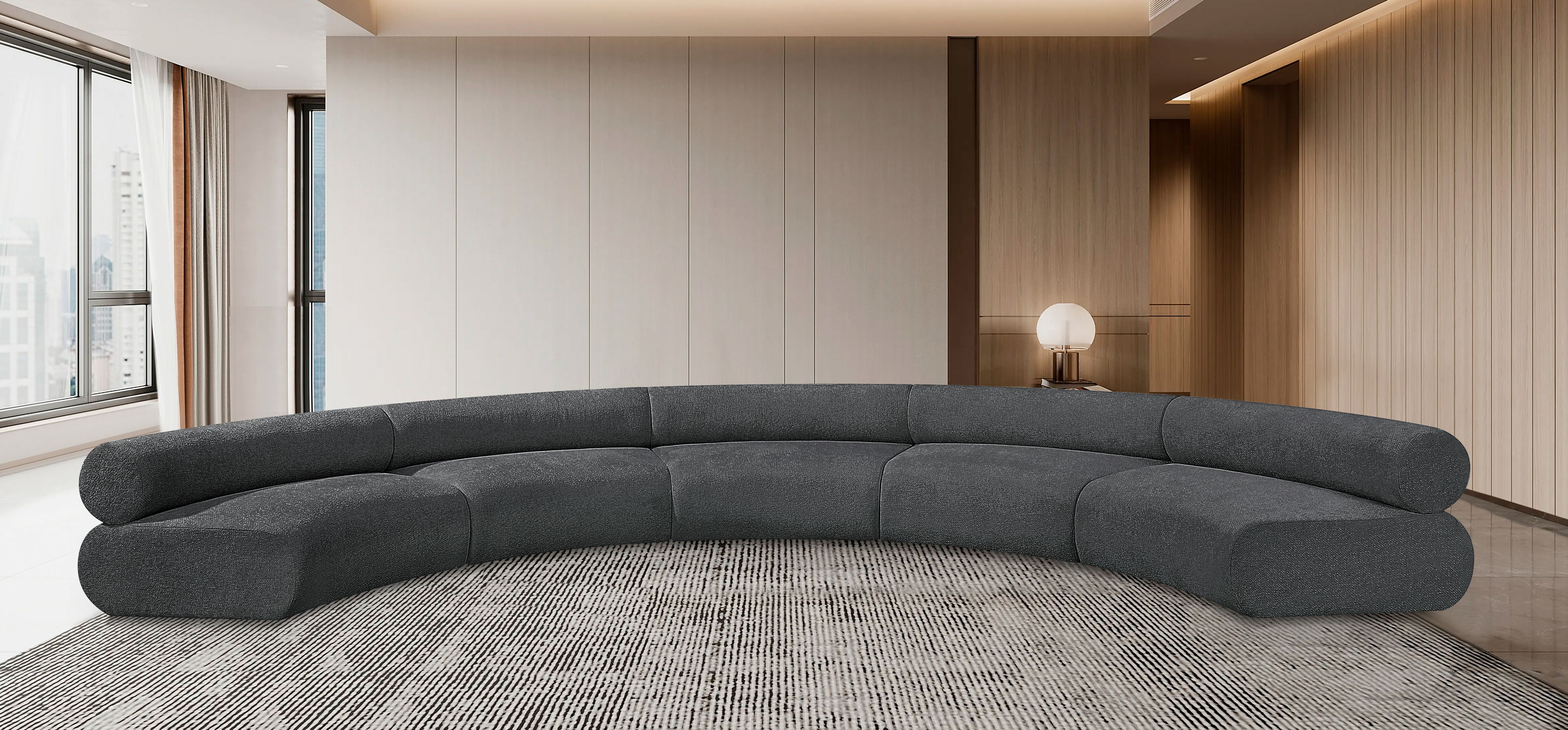 Bale - 5 Piece Modular Sofa - Gray