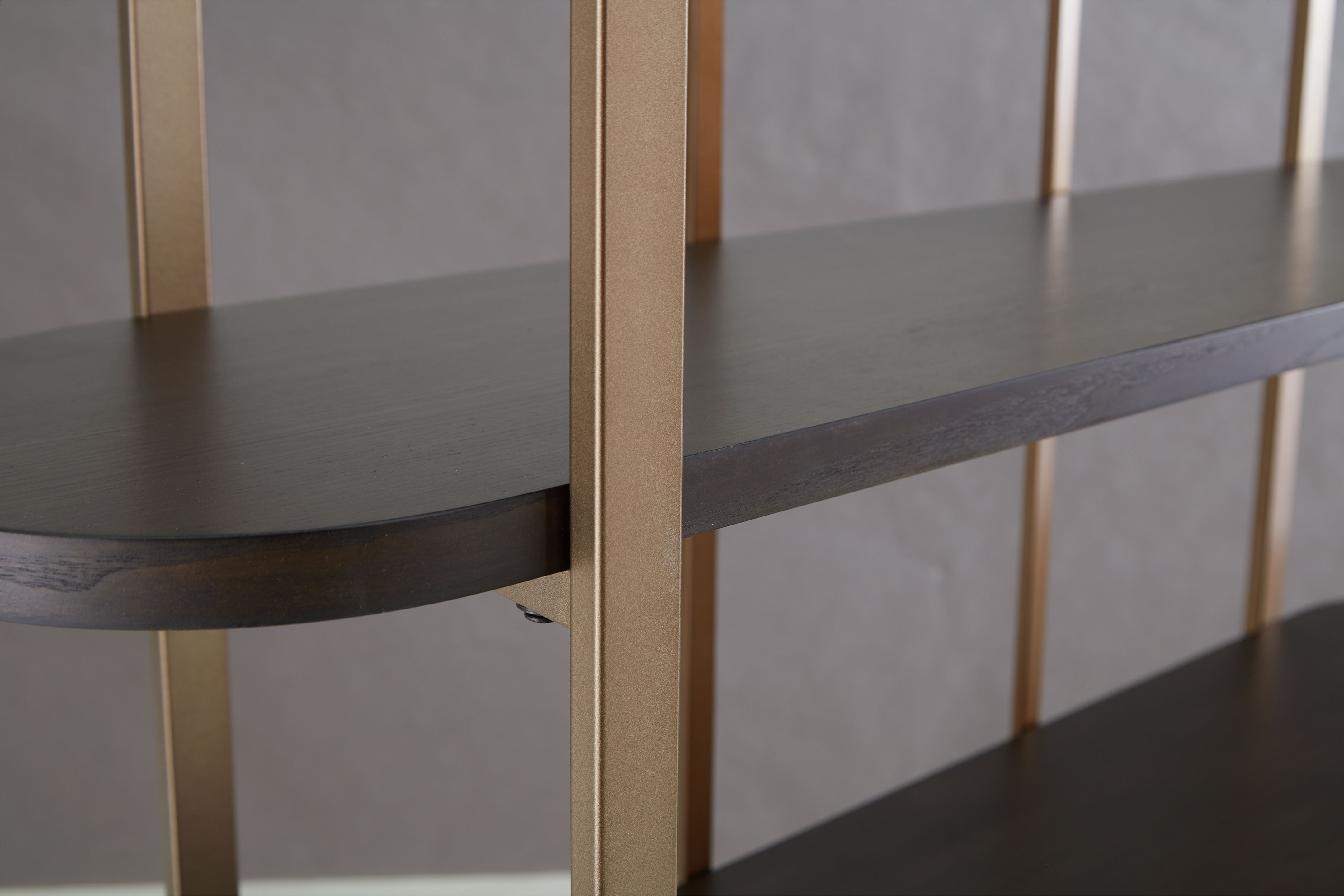 Ashley Furniture Brentmour - Bookcase - Brown / Gold Finish - Image 5