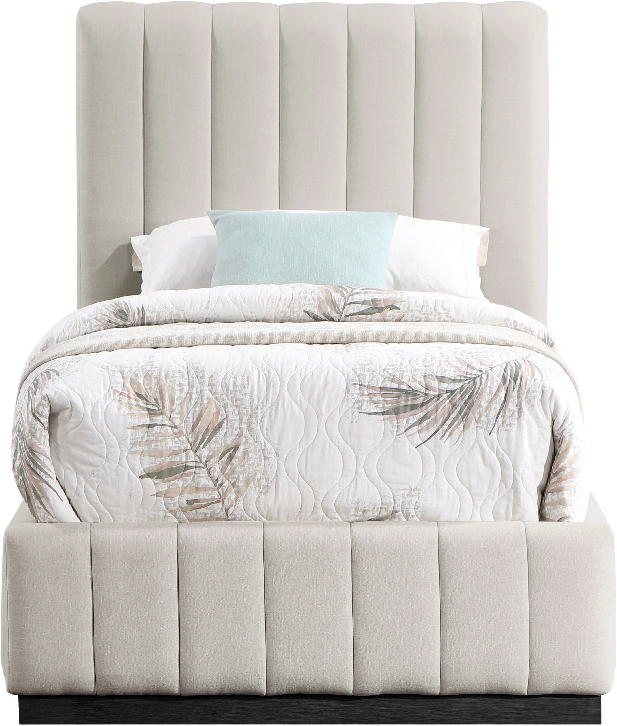 Lucia - Twin Bed - Beige