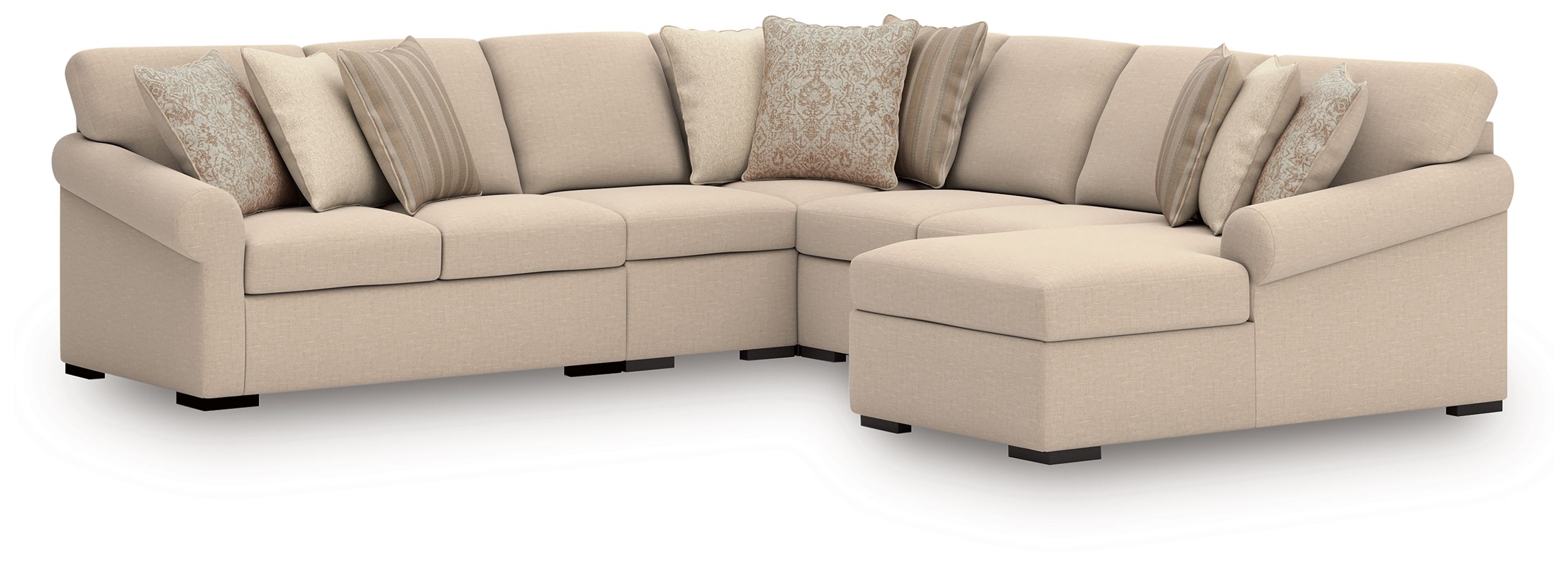 5 Pc · Sectional With RAF Corner Chaise
