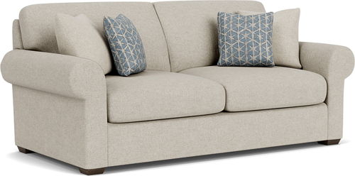 Randall - Fabric Two-Cushion Sofa, white