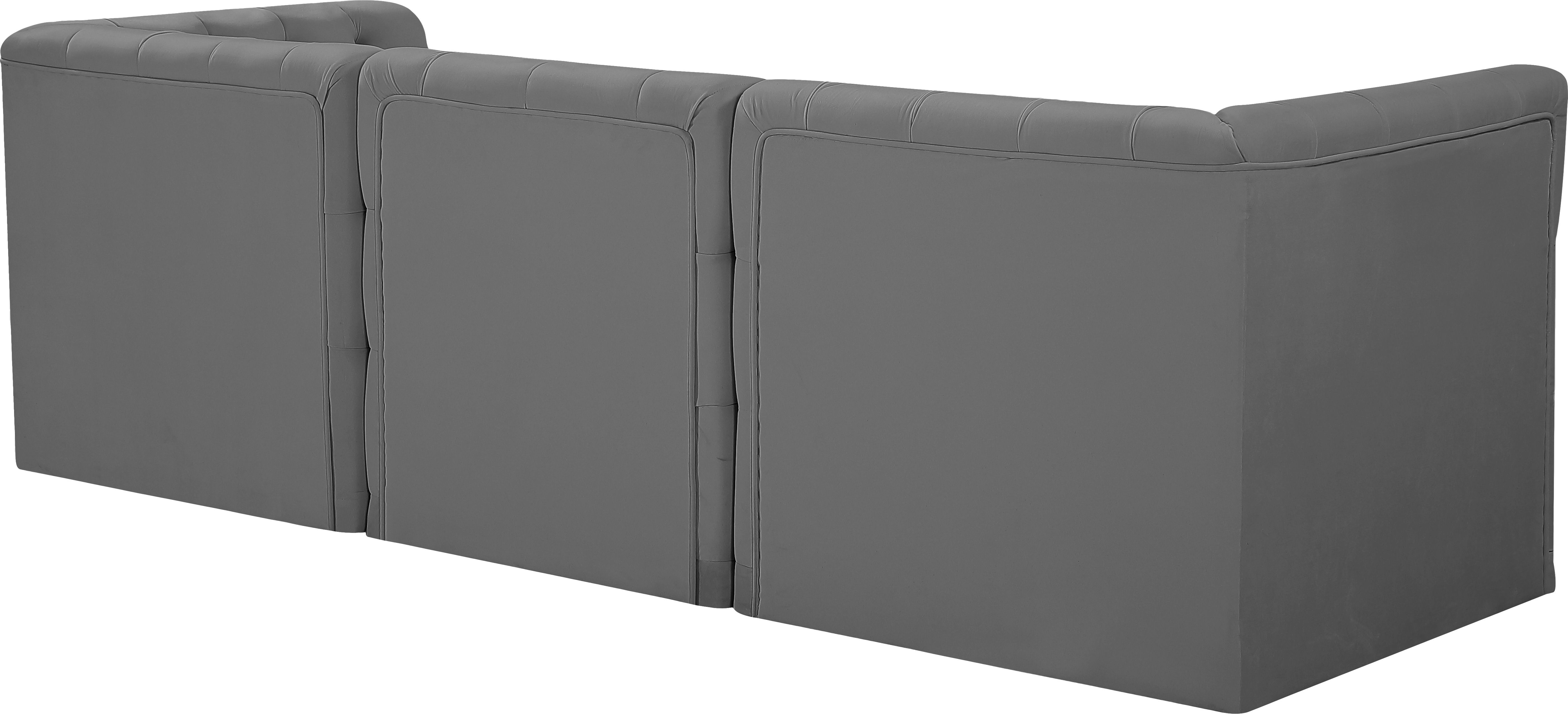 Tuft - 3 Piece Modular Sofa - Gray