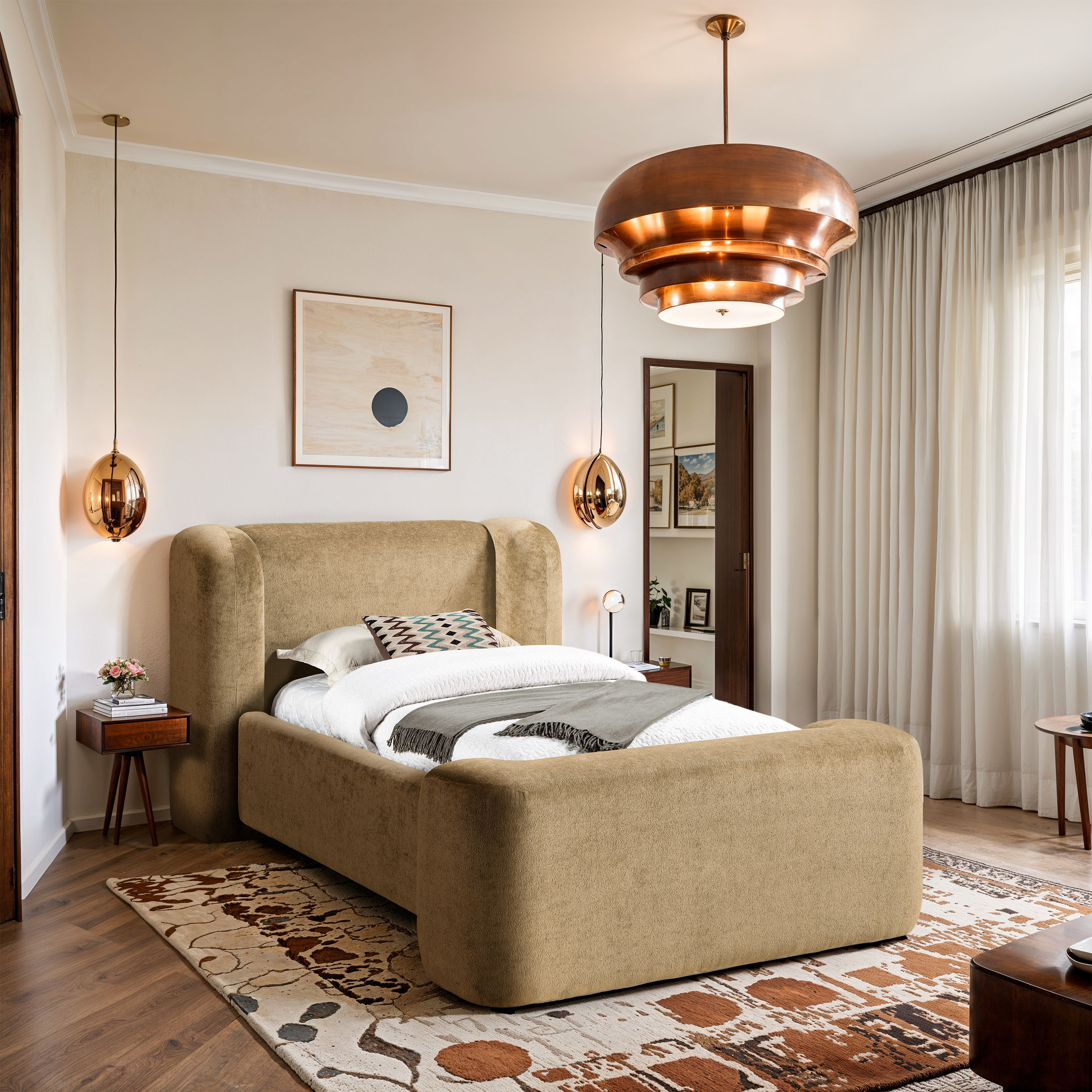 Modena - Twin Bed - Beige