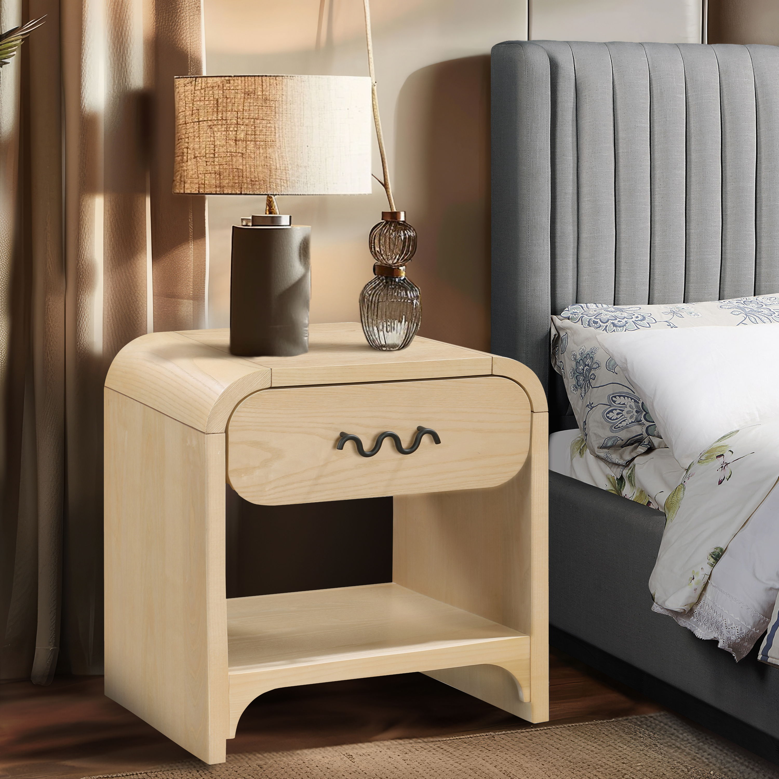 Hayes - Night Stand / Side Table - Natural