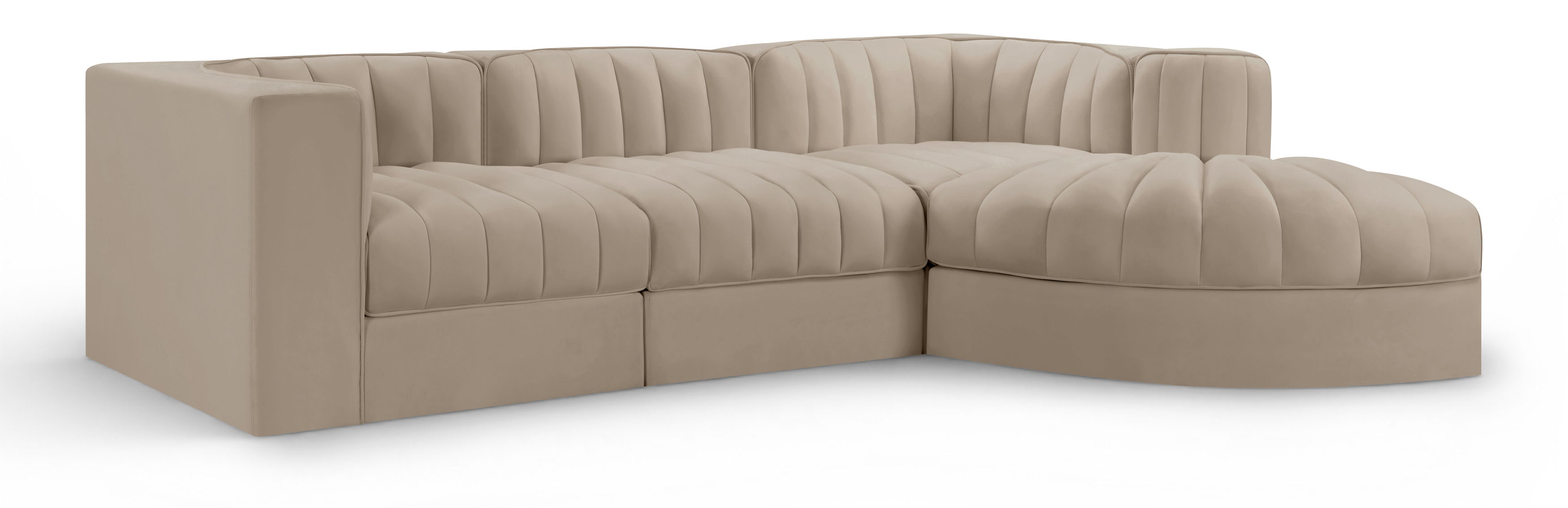 4 Pc · Modular Sectional, With Reverse Corner Chair