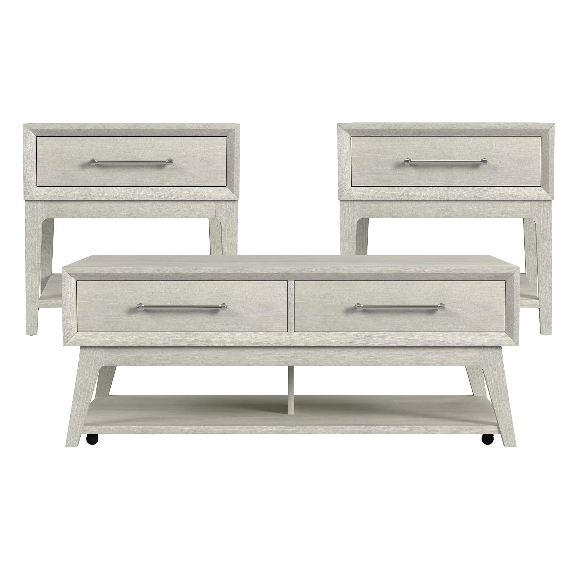 3 Pc · Coffee Table & Two End Tables