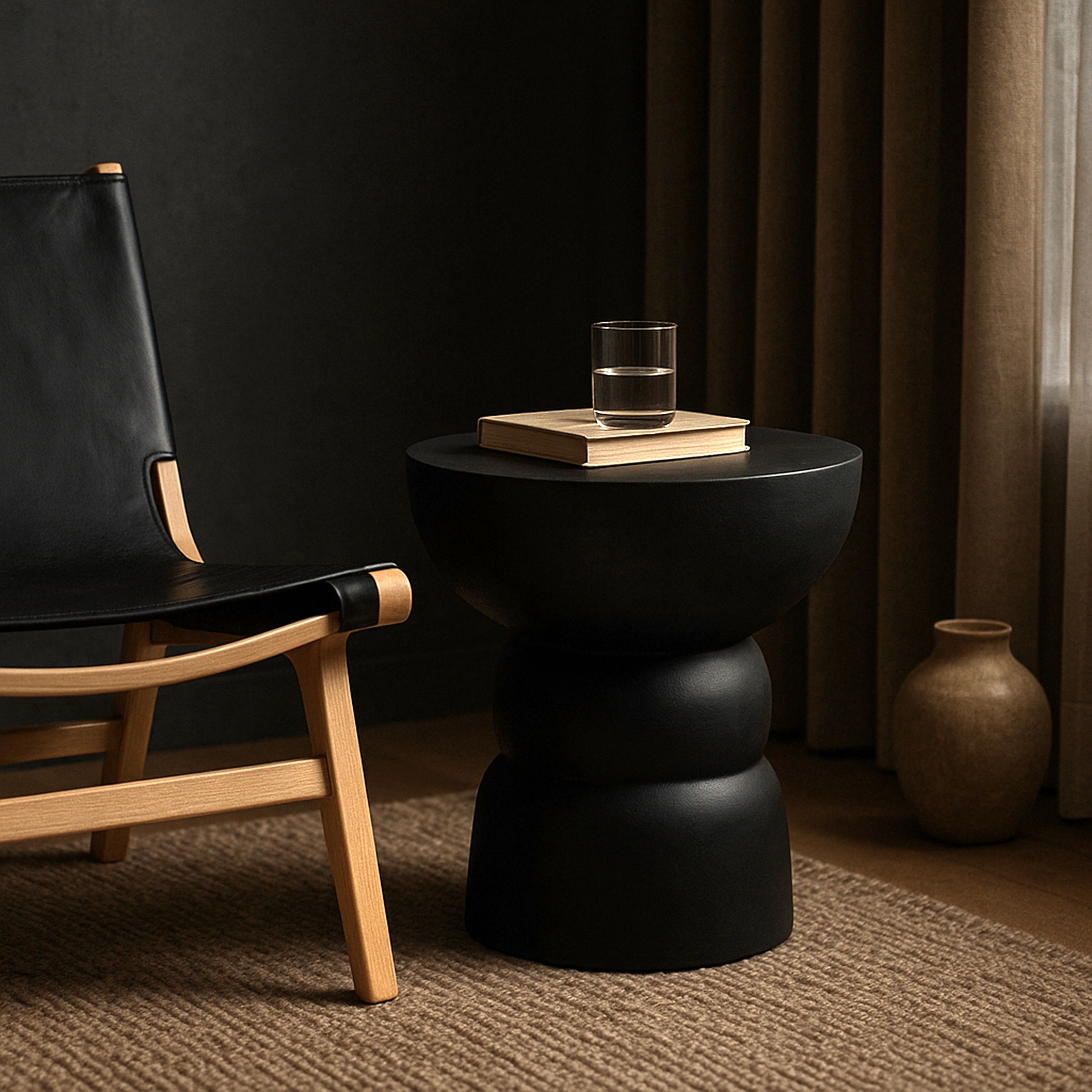 Collins - Aluminum End Table - Black