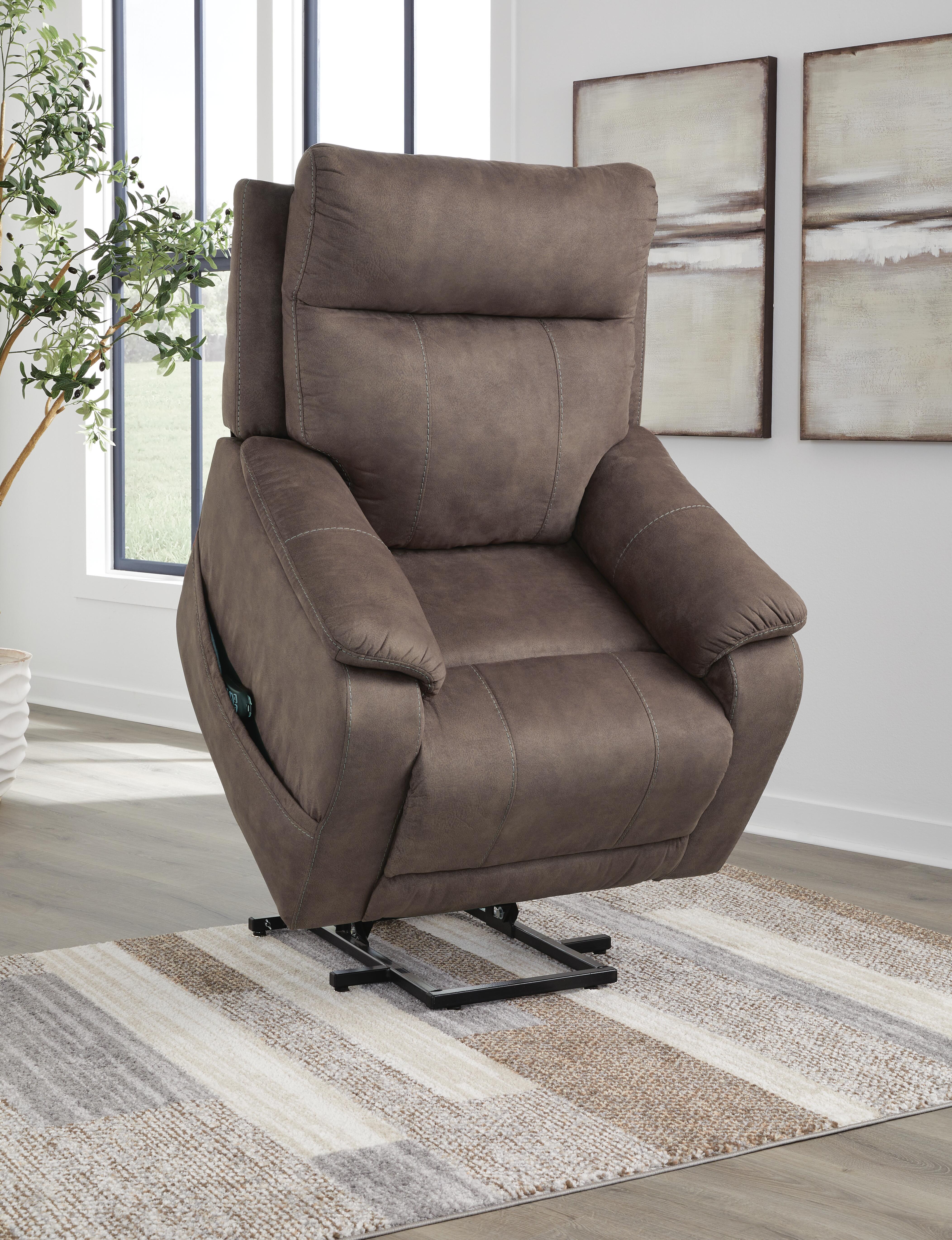 Ashley Furniture Crestmeade - Power Lift Recliner - Espresso - Image 10