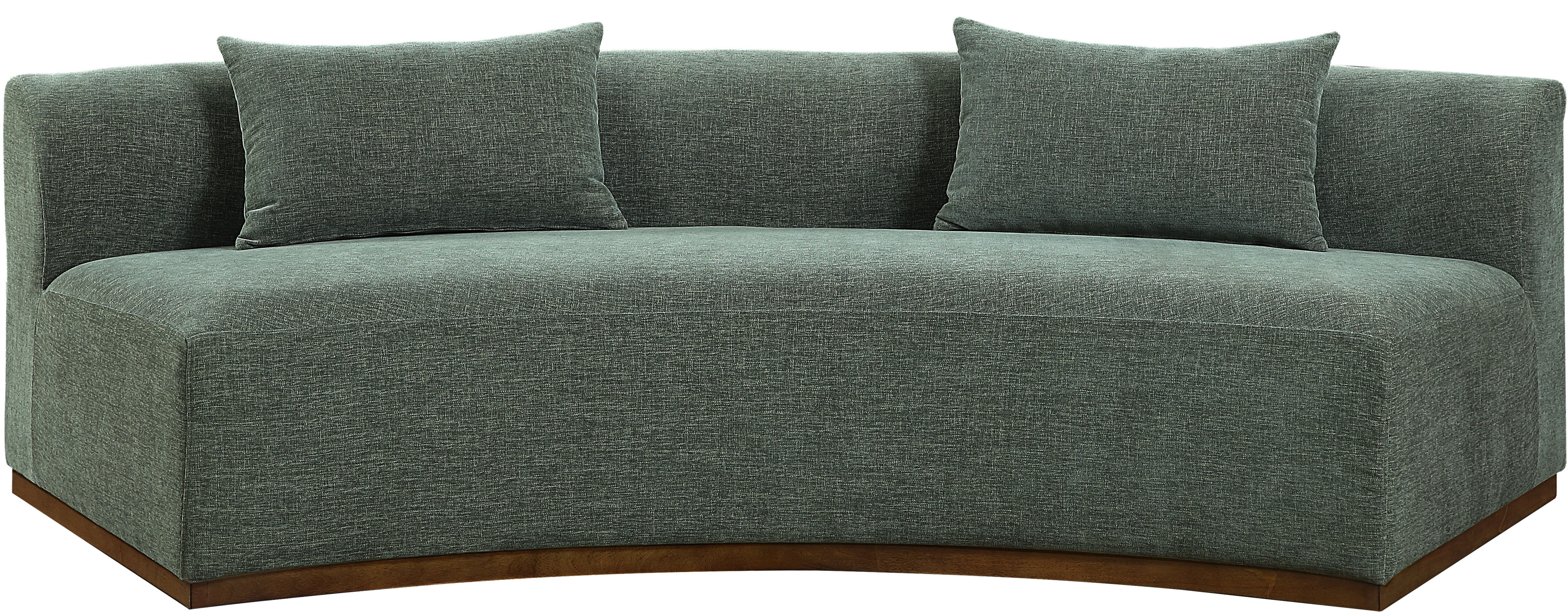 Avanti - 104" Chenille Fabric Upholstered Sofa - Olive