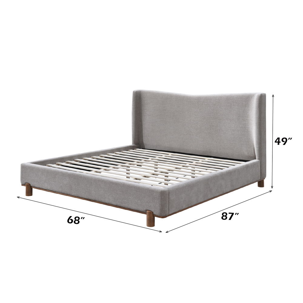 Melbourne - Queen Bed - Gray, gray, view 5