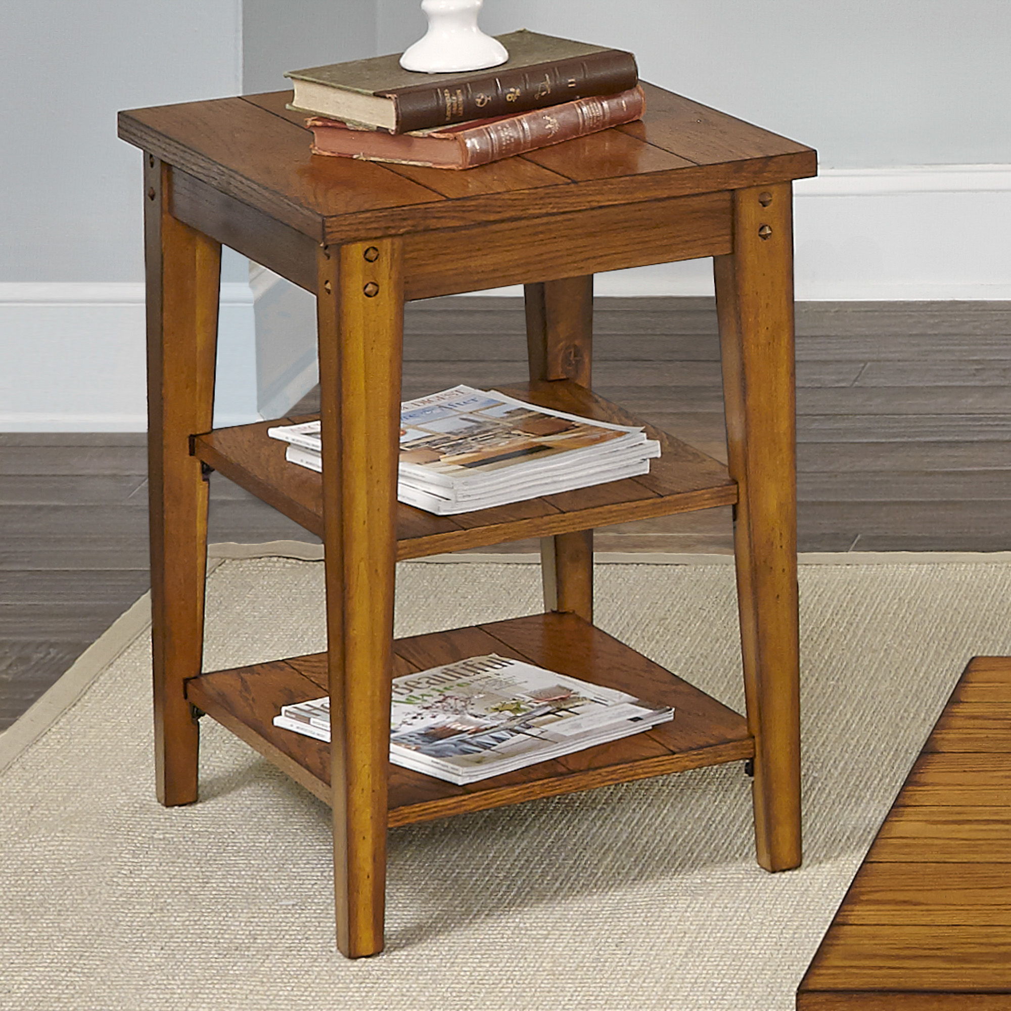 Liberty Furniture Lake House - Tiered Table - Light Brown