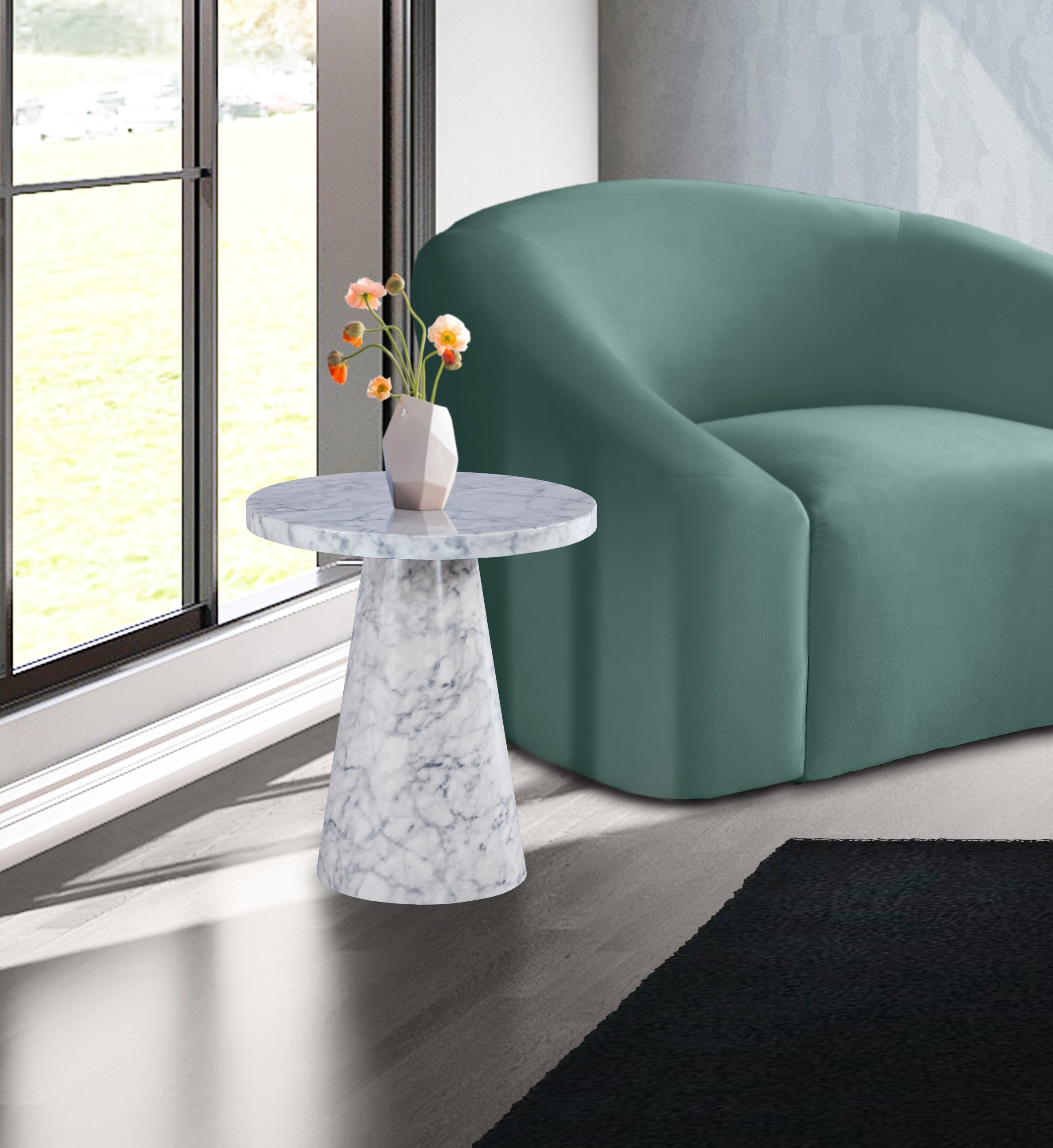 Omni - End Table - White