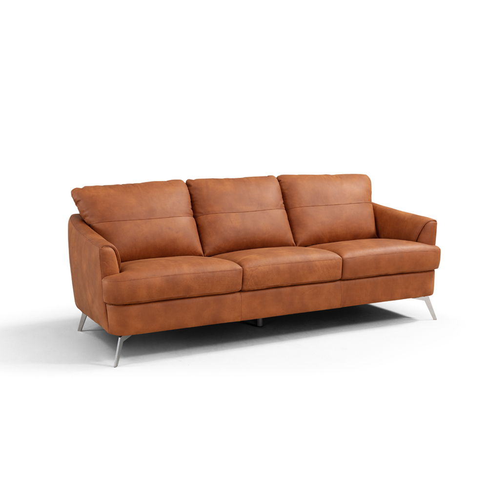 Safi - Sofa - Cappuccino Leather, light brown, view 2