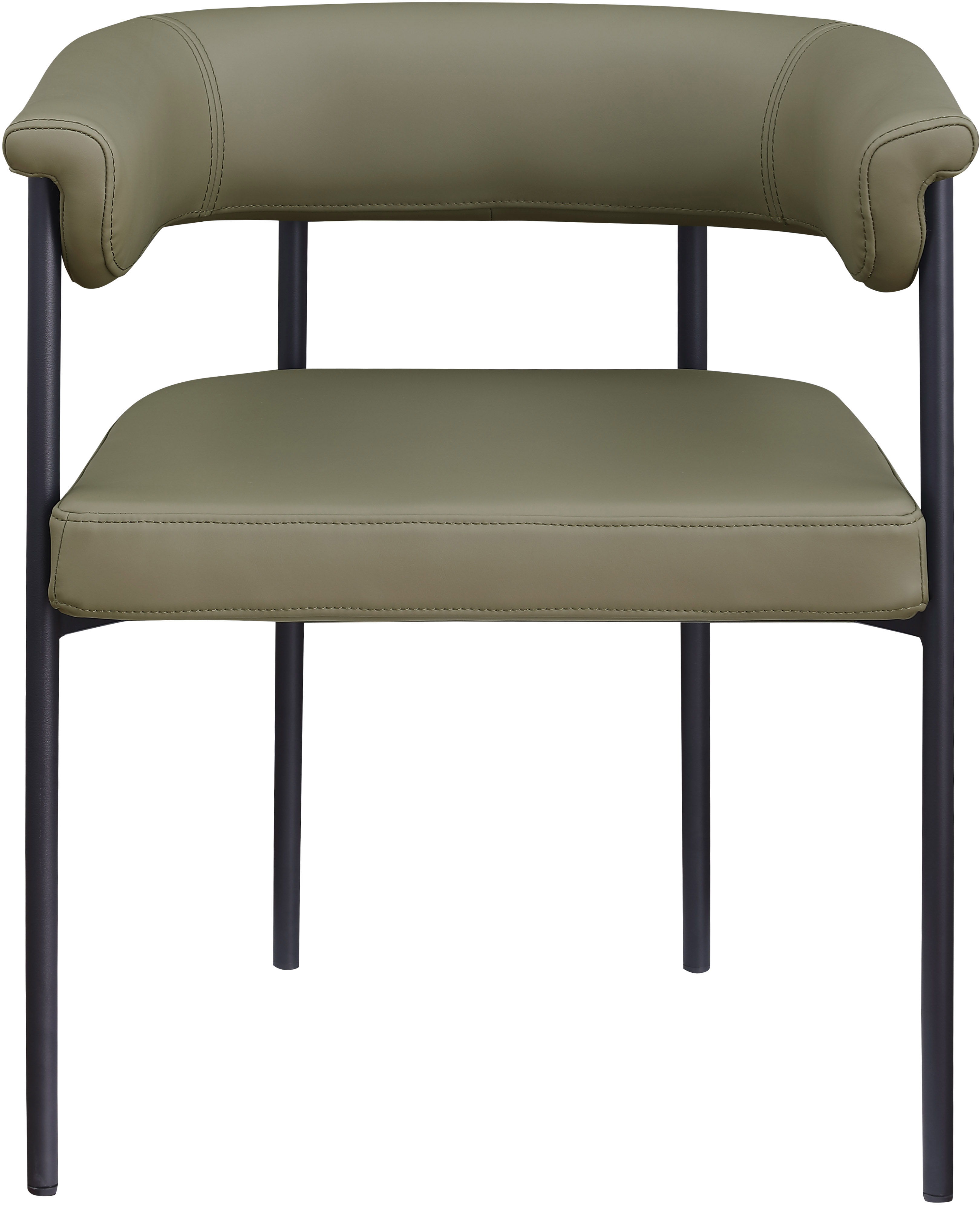 Malin - Faux Leather Dining Chair (Set of 2) - Olive