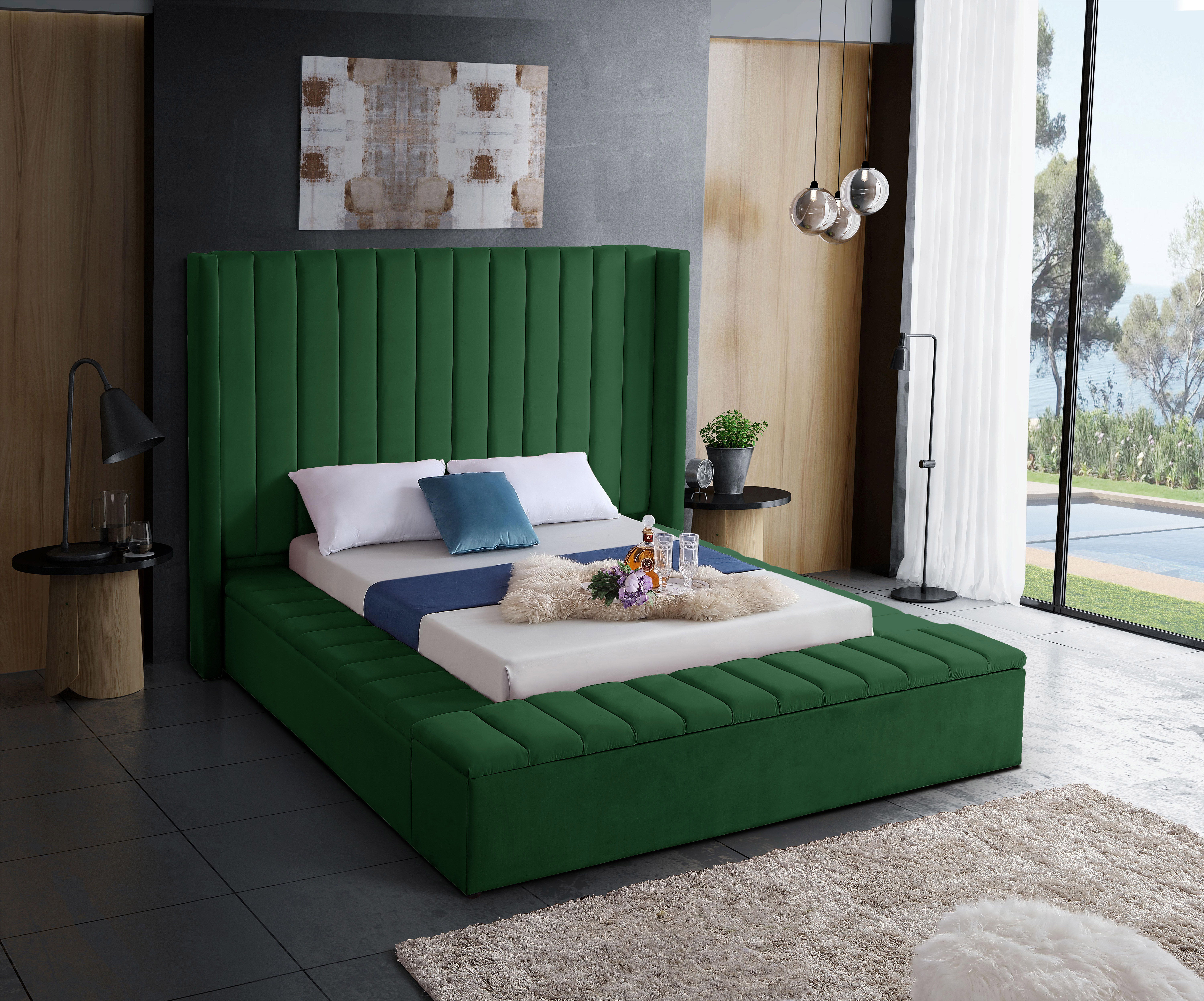 Kiki - King Bed - Green