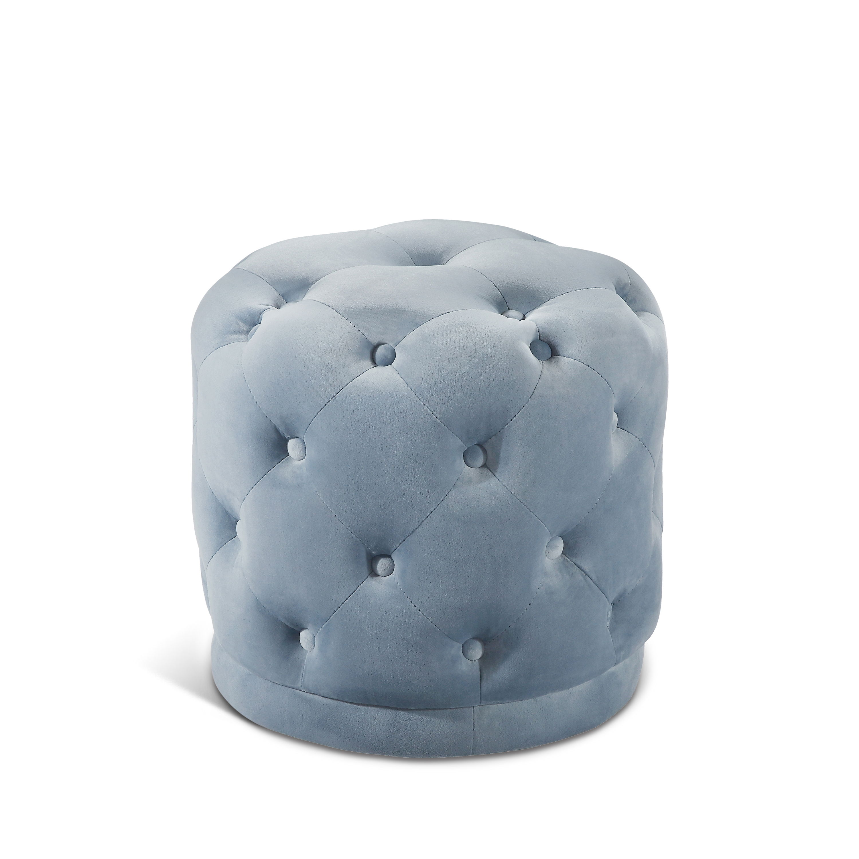 Harper - Ottoman / Stool - Sky Blue