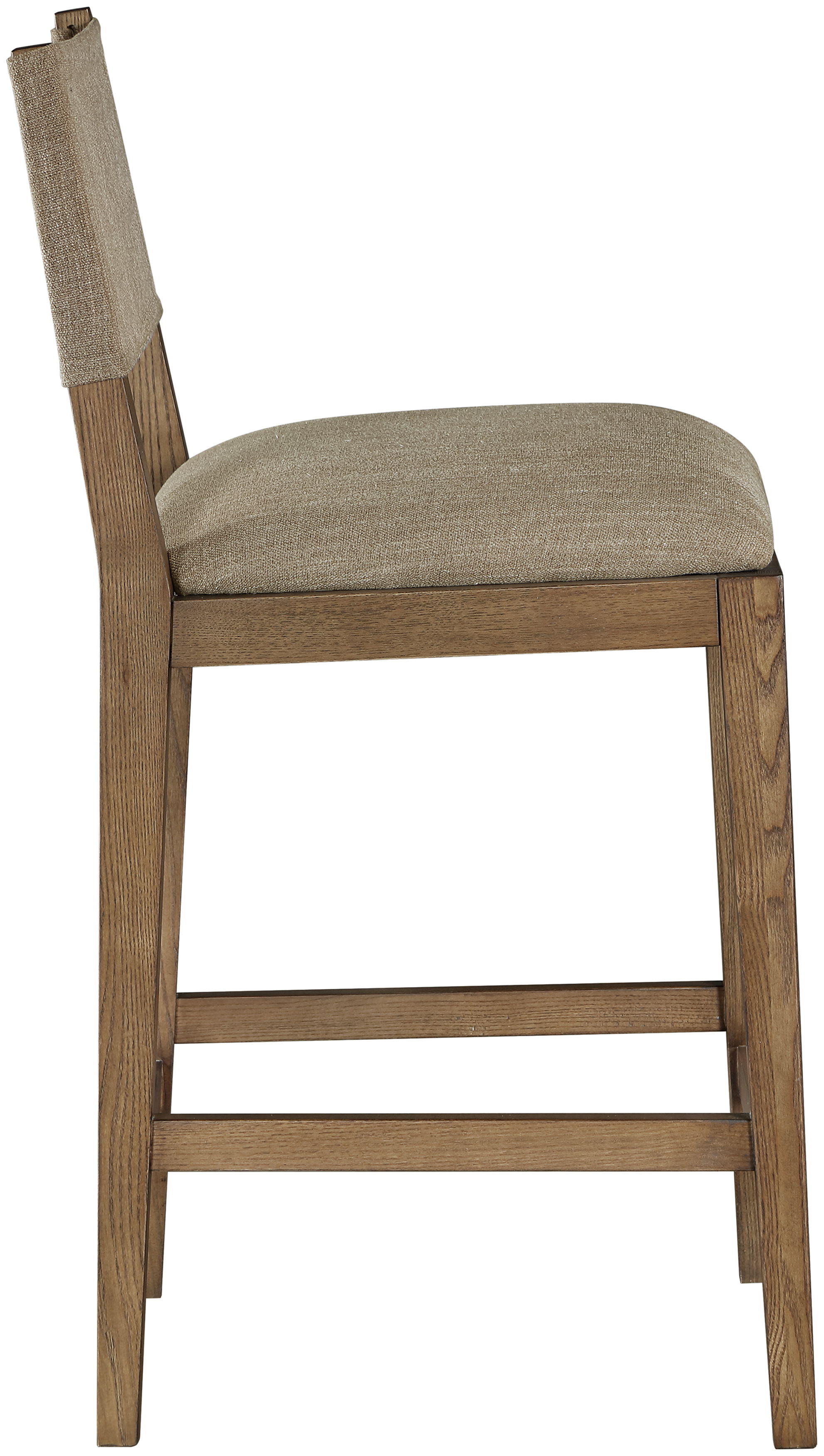 Avon - Linen Textured Performance Fabric Counter Stool - Brown