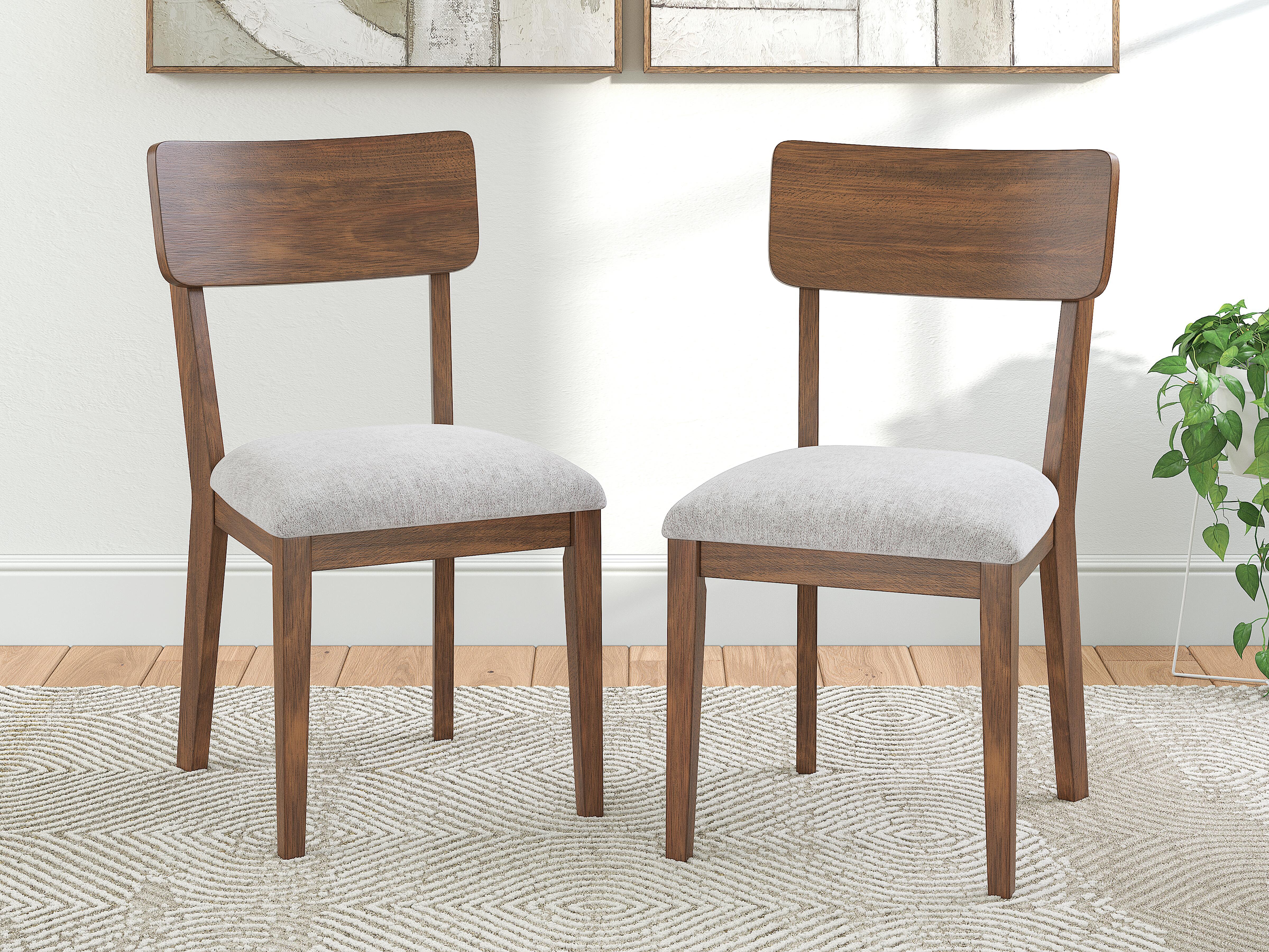 Tameride - Dining Upholstered Side Chair (Set of 2) - Brown, dark brown