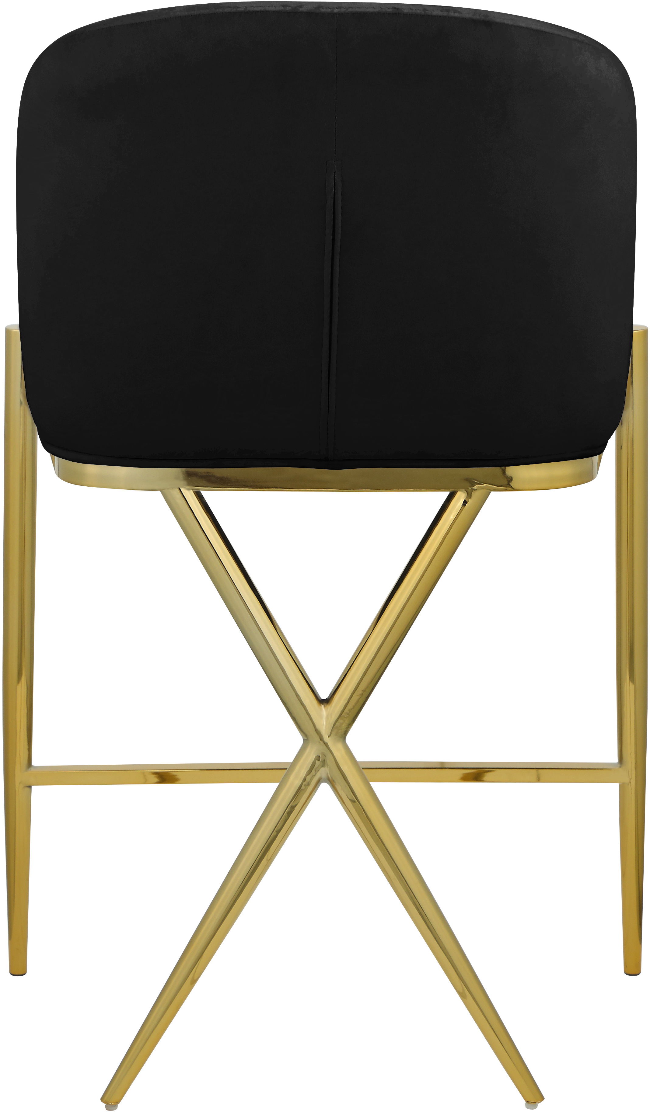 Xavier - Fabric Counter Stool - Black