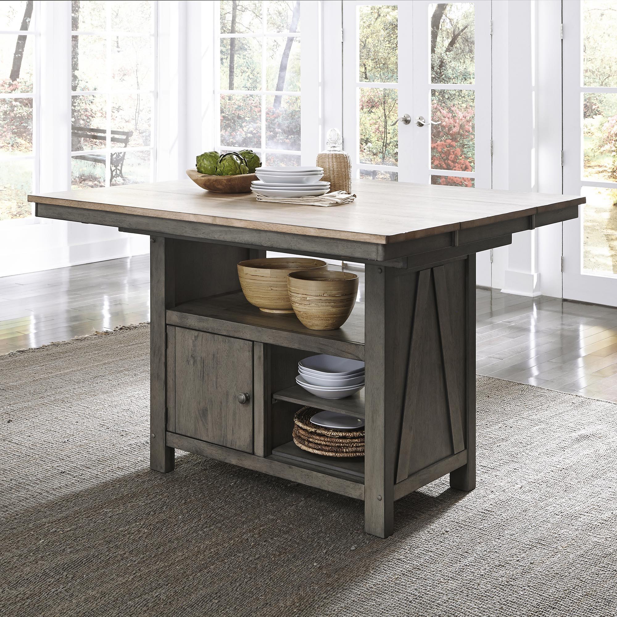 Liberty Furniture Lindsey Farm - Kitchen Island - Dark Gray