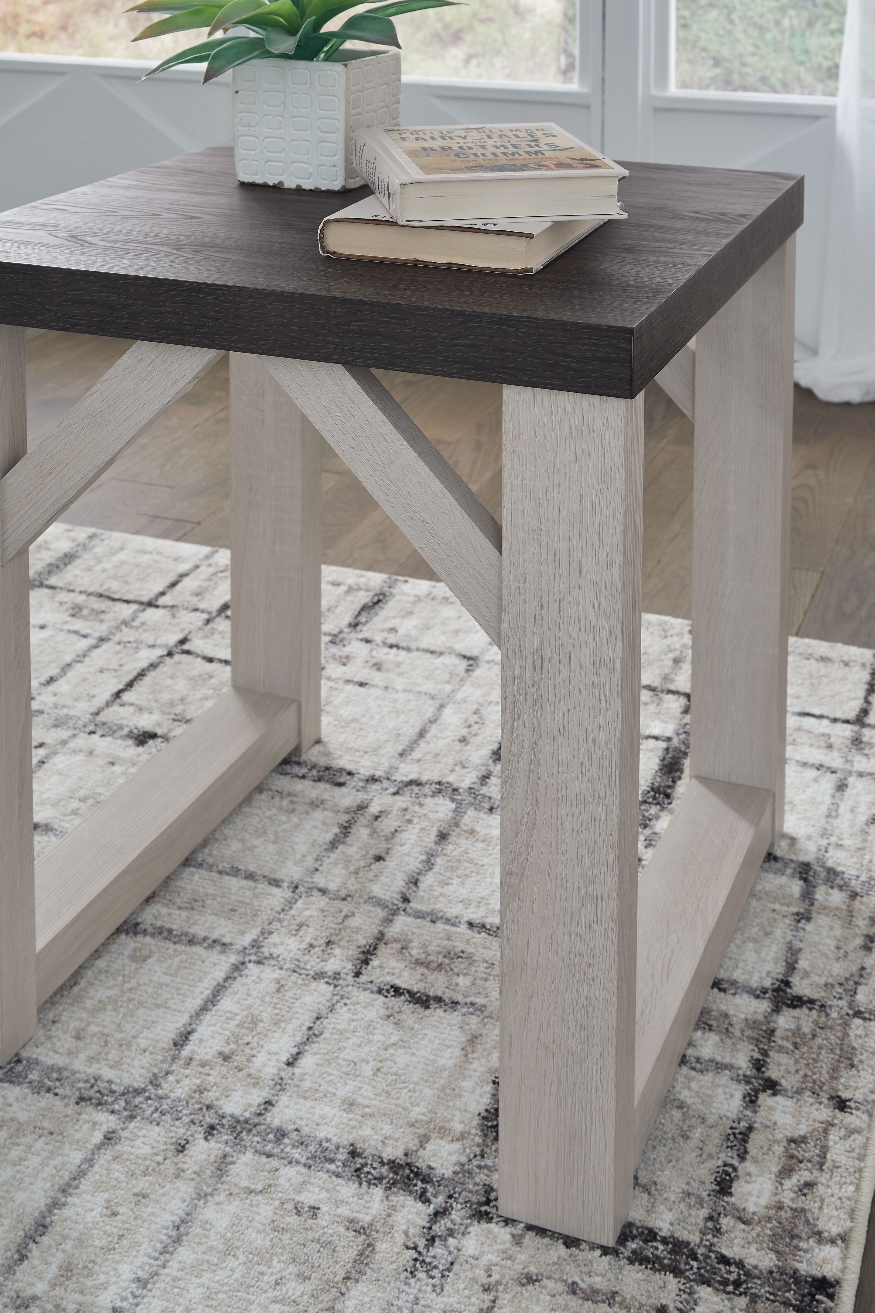 Ashley Furniture Dorrinson - Occasional Table Set (Set of 3) - Antique White - Image 5