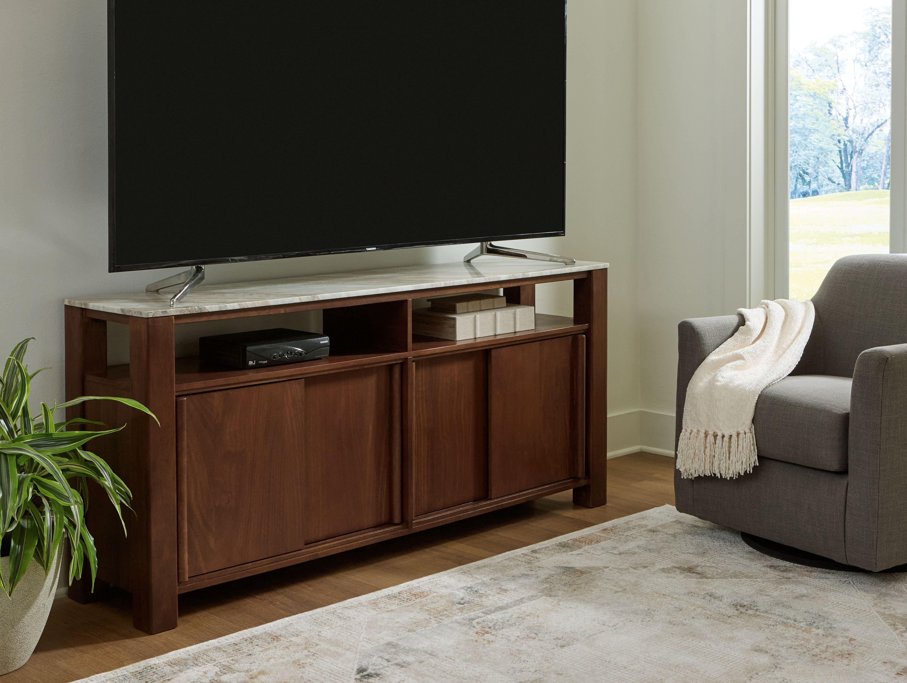 Ashley Furniture Tobinville - Accent Cabinet - Dark Brown - Image 6