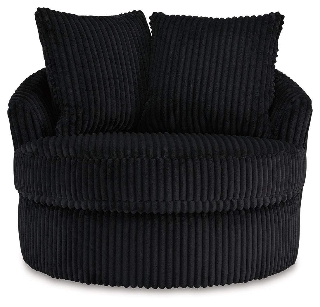 Ashley Furniture Gramwell - Swivel Chair - Onyx - Image 3