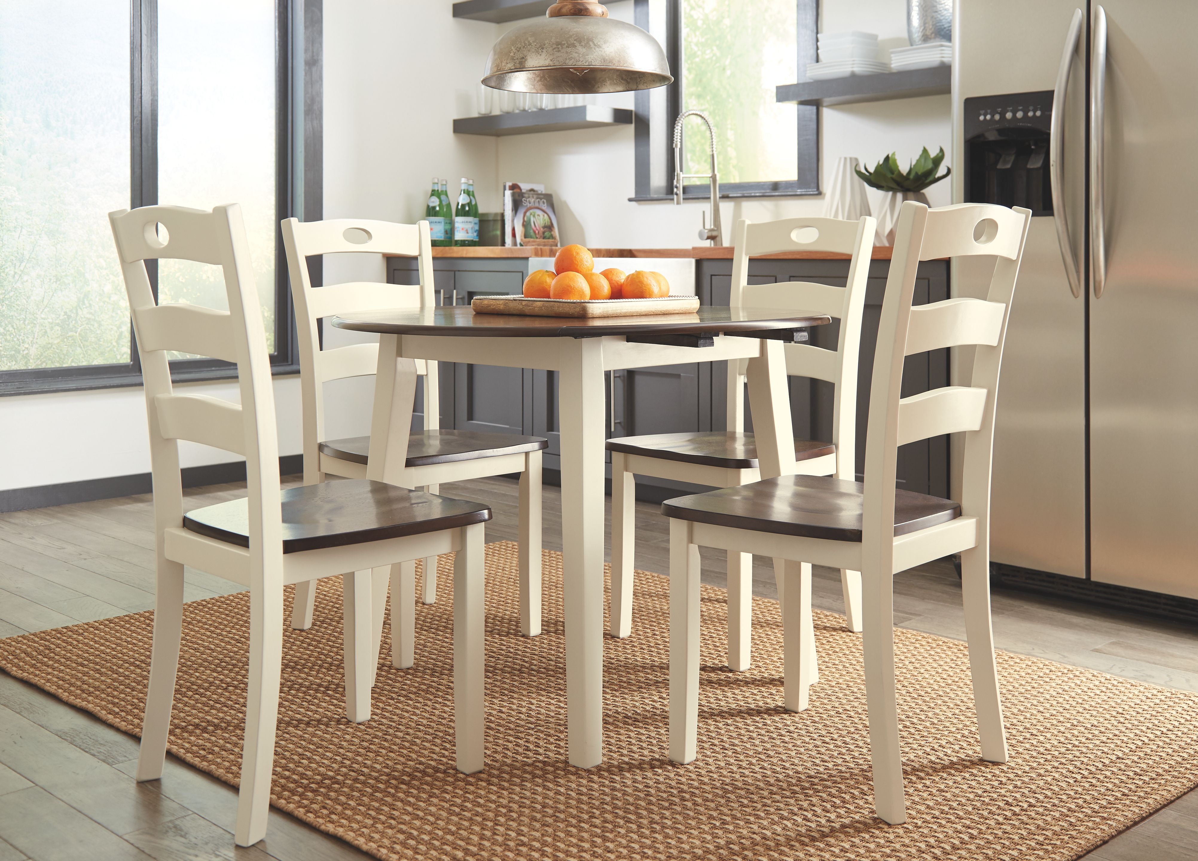 Ashley Furniture Woodanville - Dining Room Side Chair (Set of 2) - Cream / Brown - Image 5