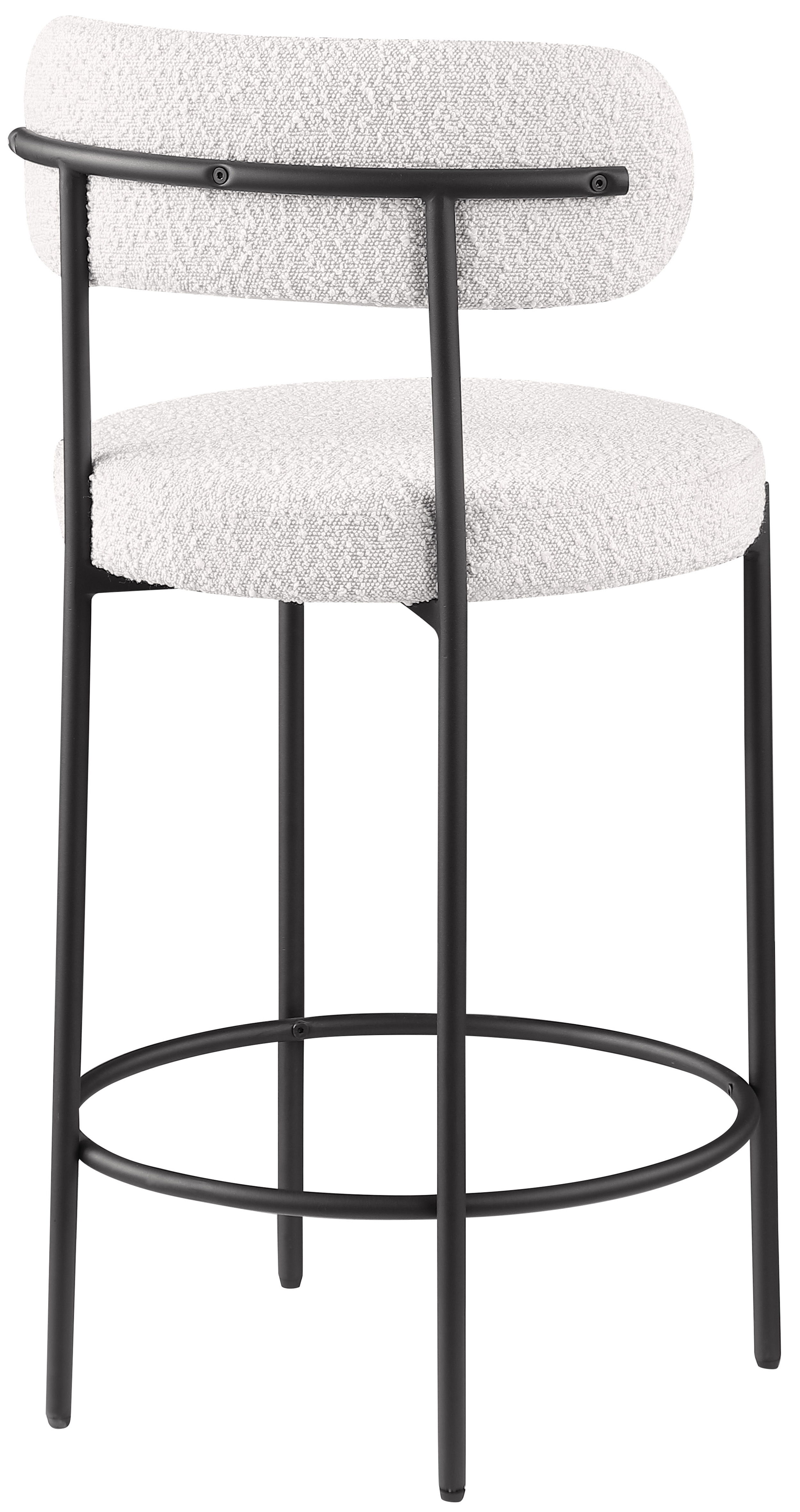 Beacon - Boucle Fabric Stool (Set of 2) - Cream