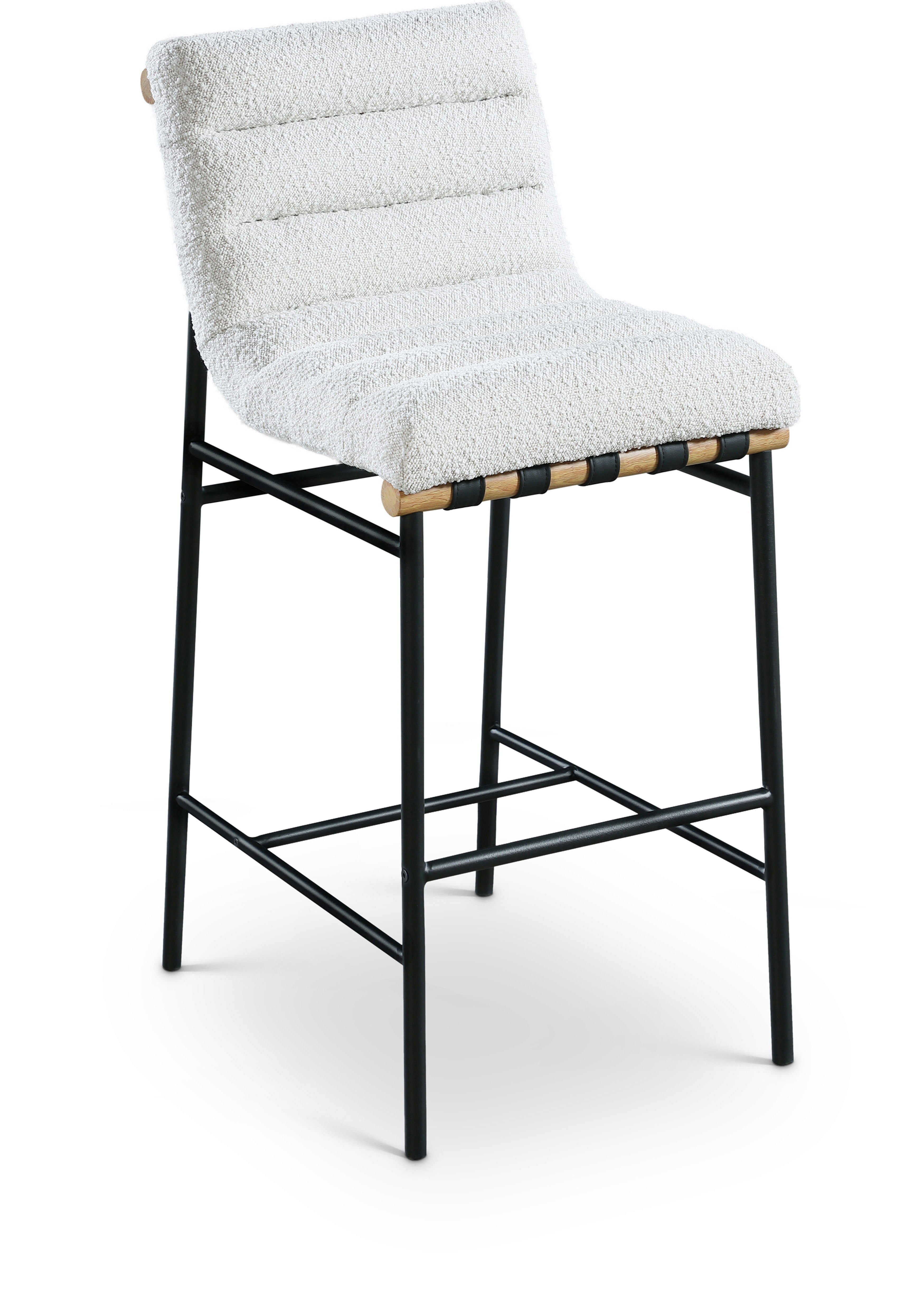 Burke - Fabric Bar Stool - Cream