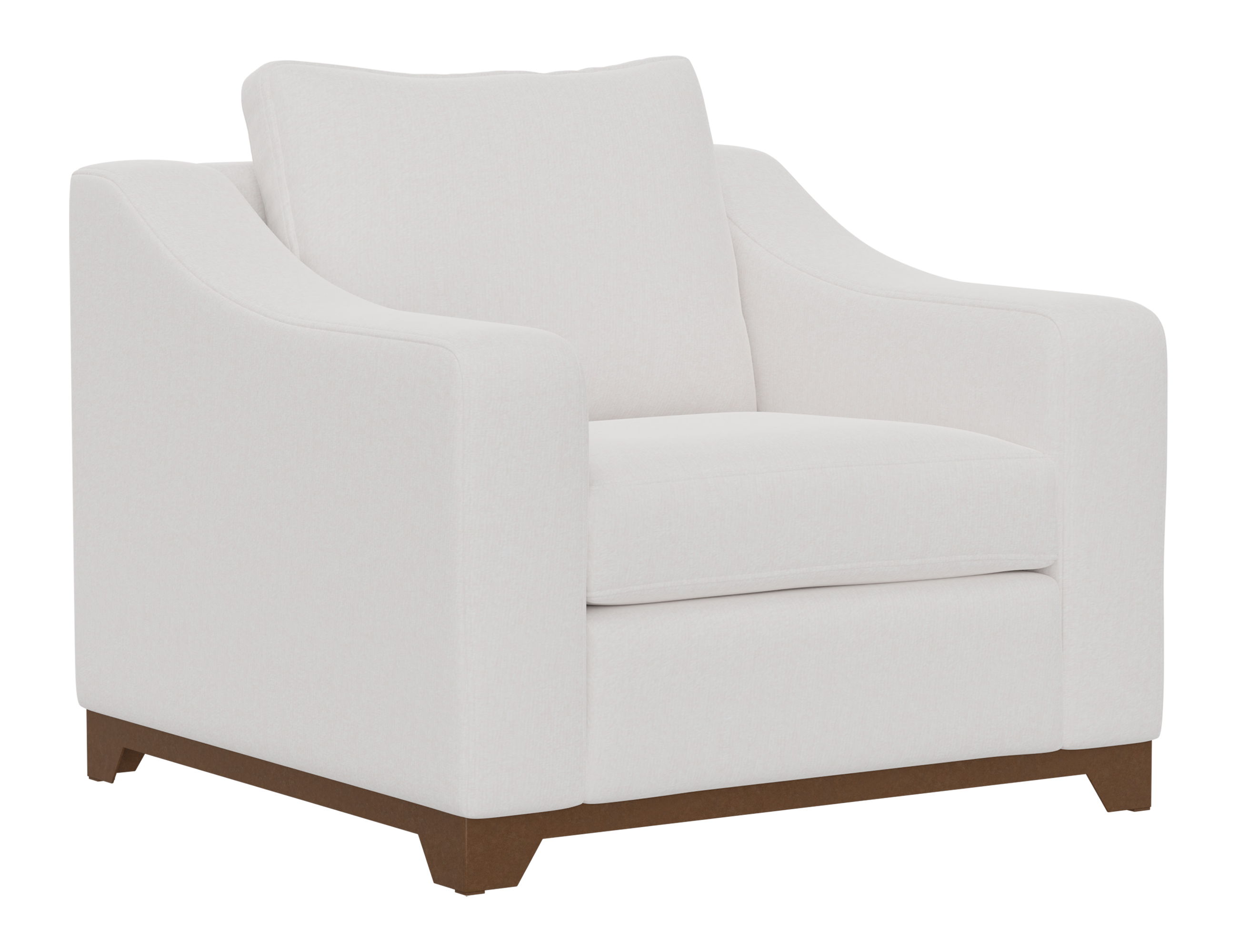 International Furniture Direct Natural Parota - Armchair - Mink Withe