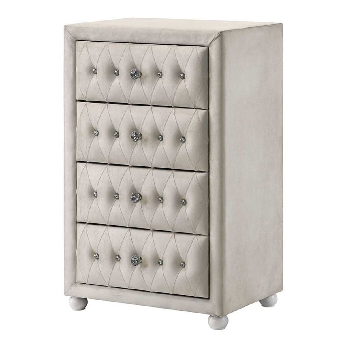 Reggie - Chest - Beige Fabric, beige, view 2