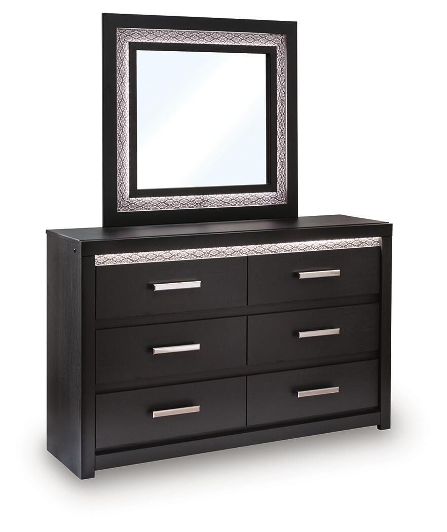 Shoralli - Dresser And Mirror - Black