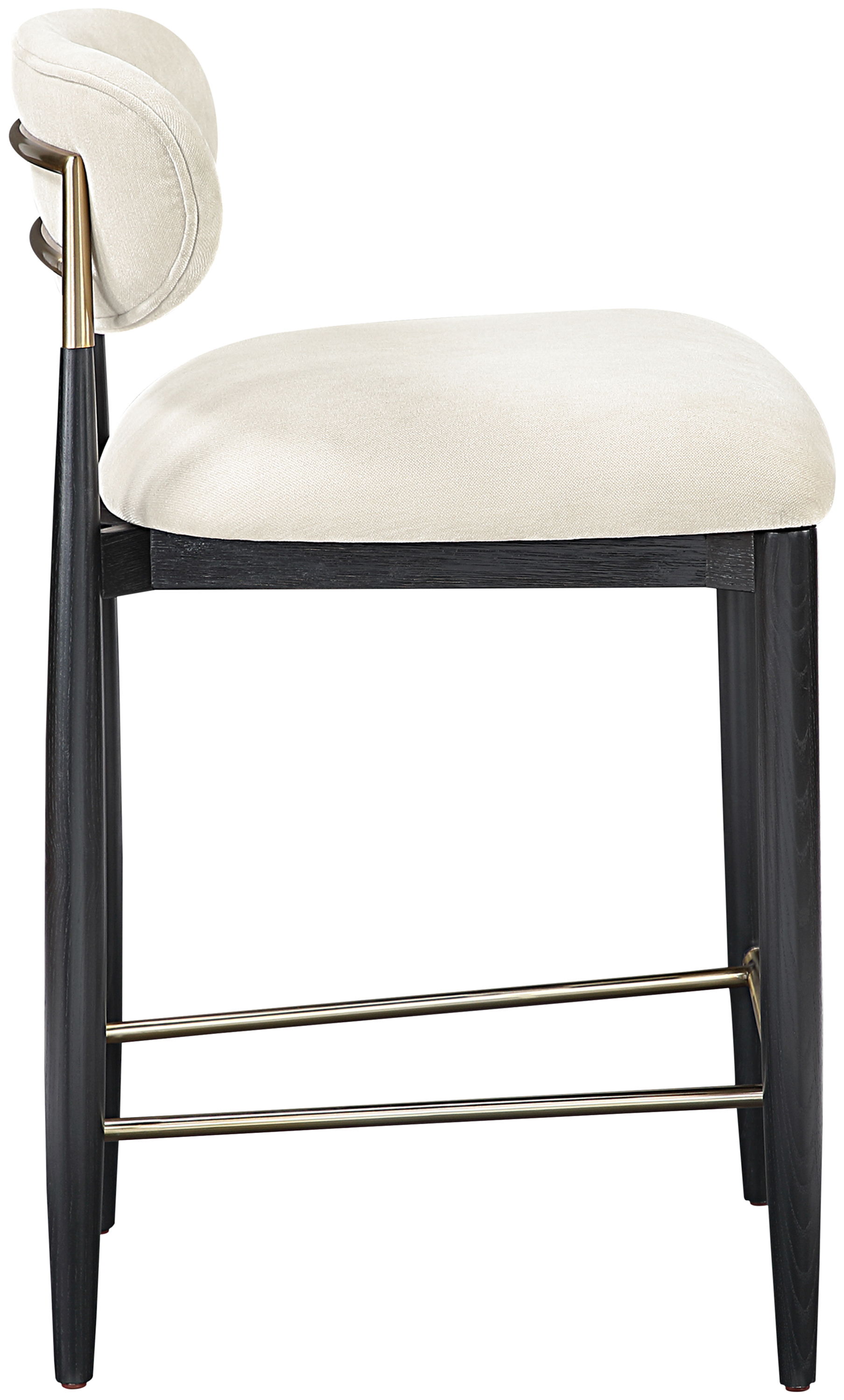 Riccio - Performance Fabric Upholstered Stool - Beige