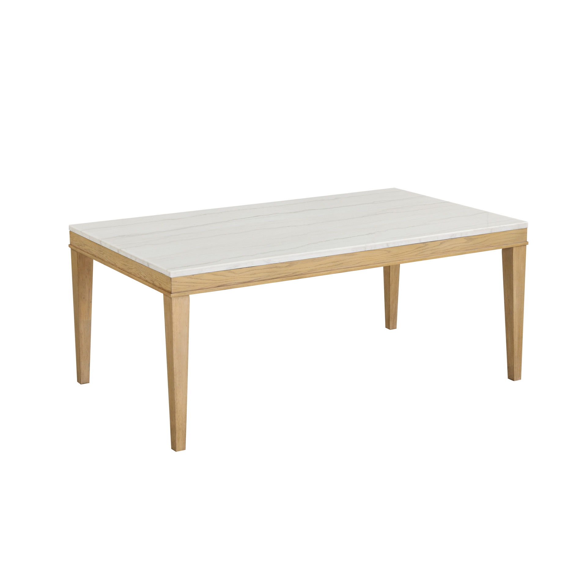 Essence - 70" Rectangle Dining Table With Marble Top - Natural
