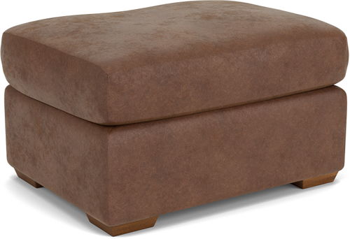 Blanchard - Fabric Ottoman, dark brown