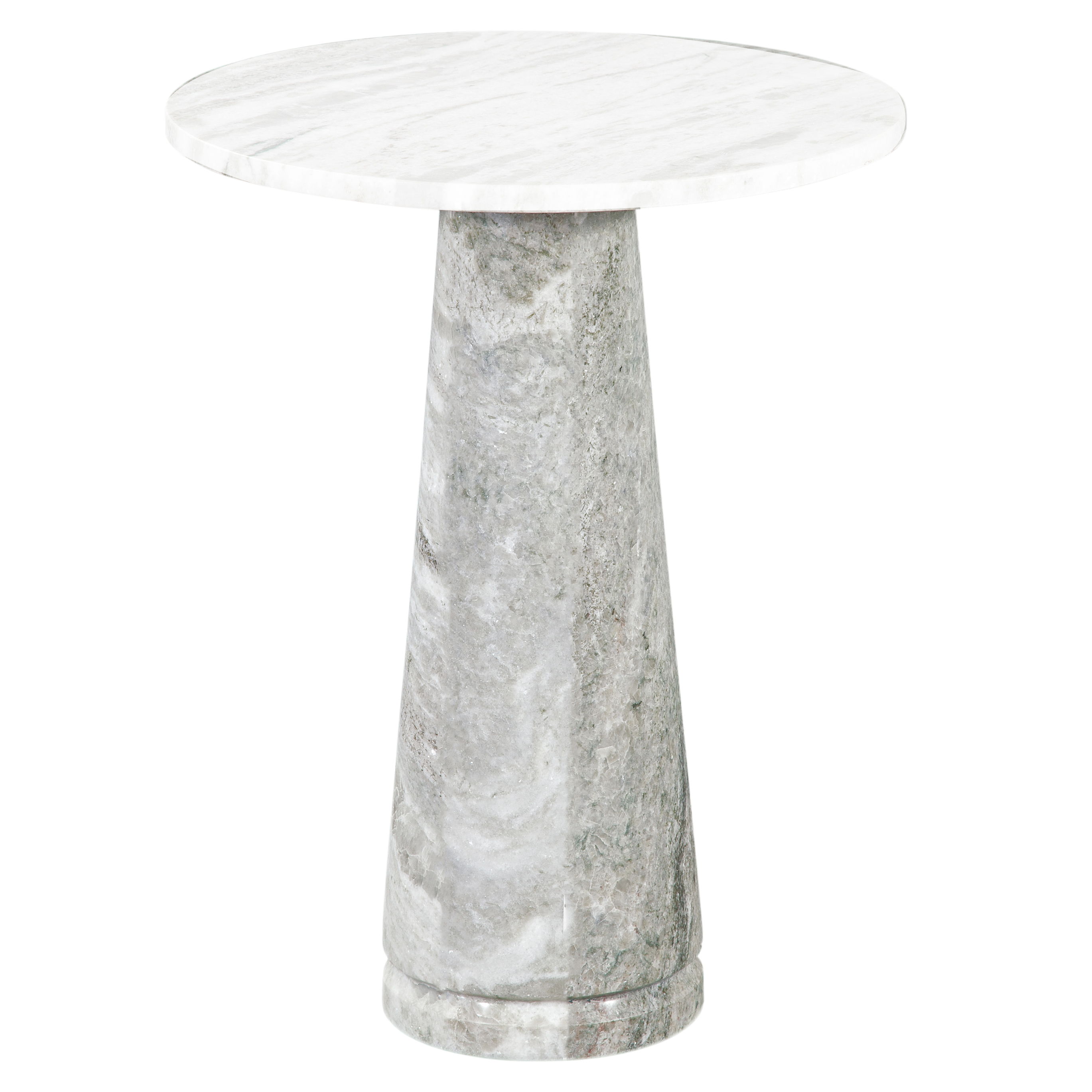 Joni - Marble End Table Base - Fantasy Gray