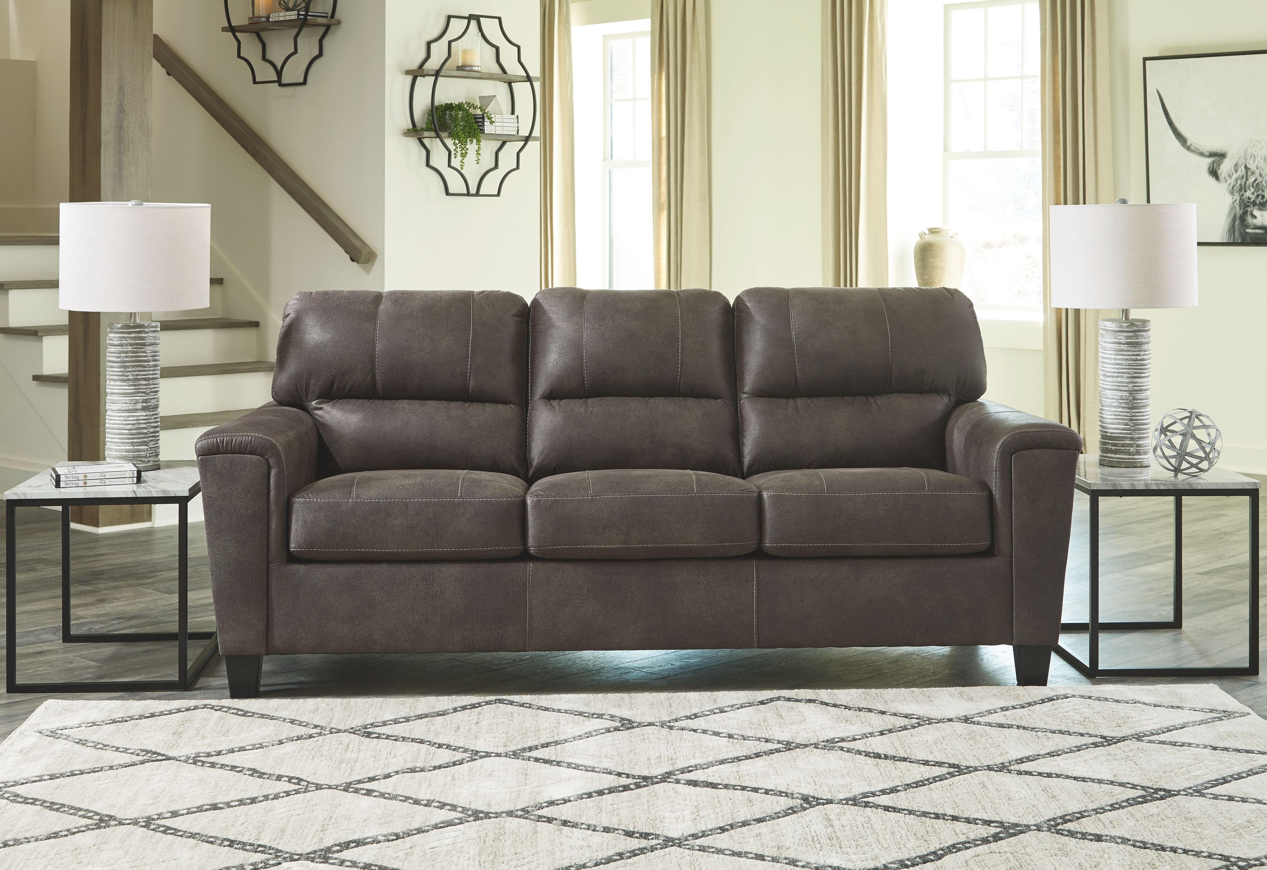 Ashley Furniture Navi - 2 Pc. - Sofa, Loveseat - Smoke - Image 2