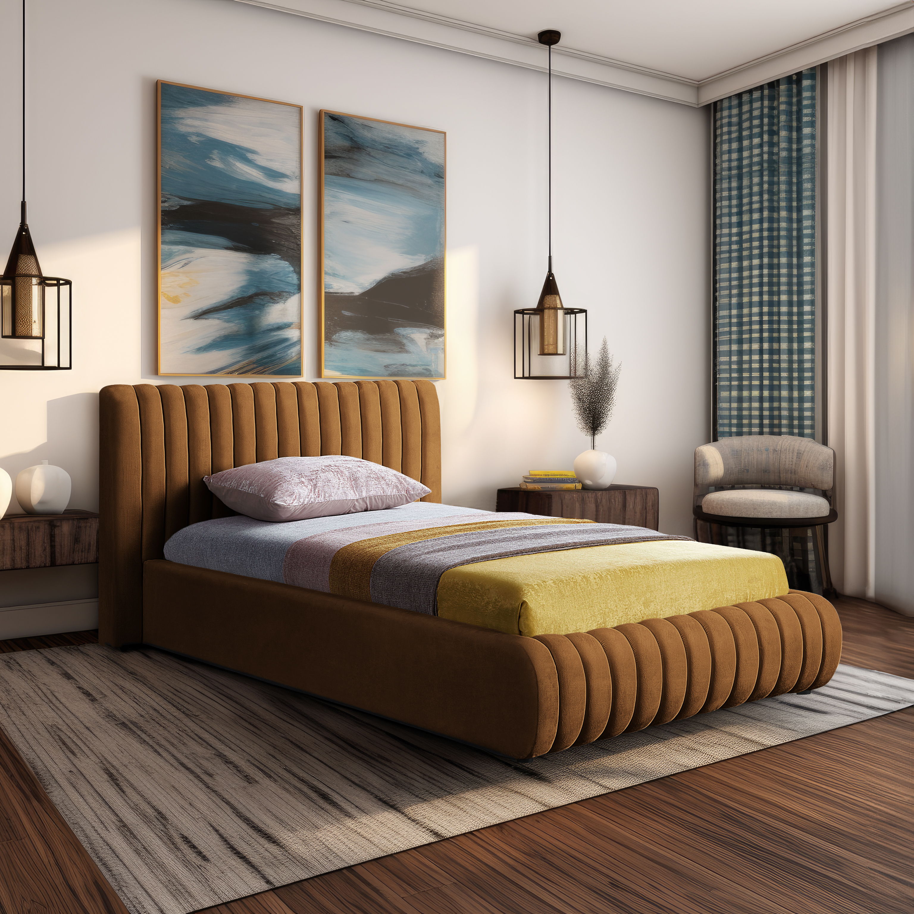 Nico - Twin Bed - Saddle