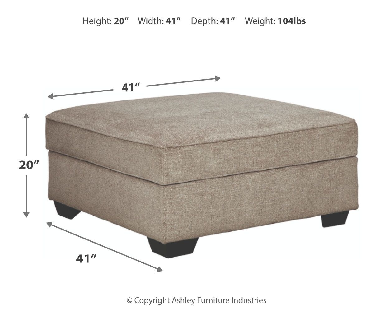 Ashley Furniture Bovarian - Ottoman With Storage - Stone - Image 4