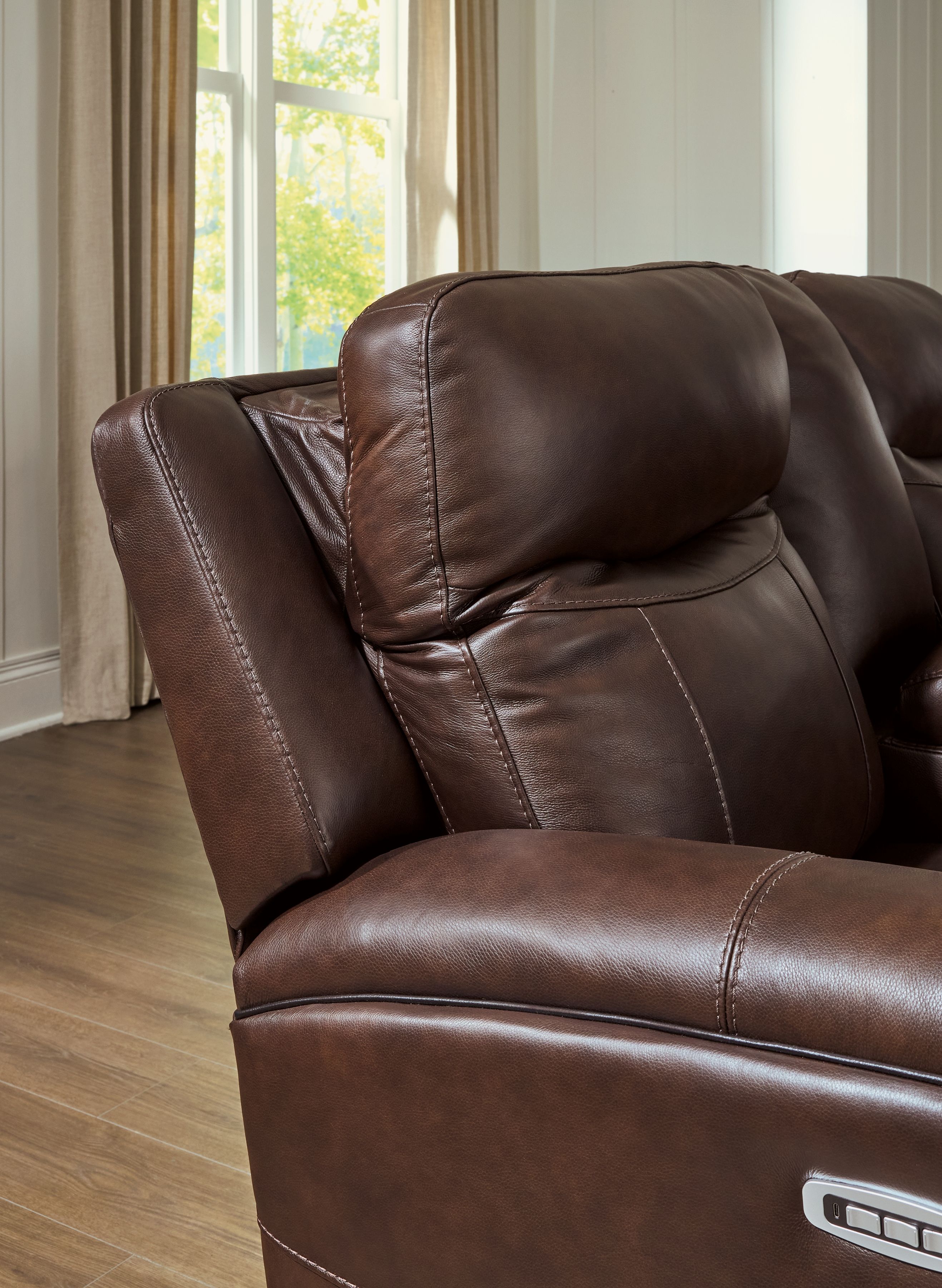 Ashley Furniture Gravier - Power Reclining Loveseat With Console / Adjustable Headrest - Cordova - Image 8