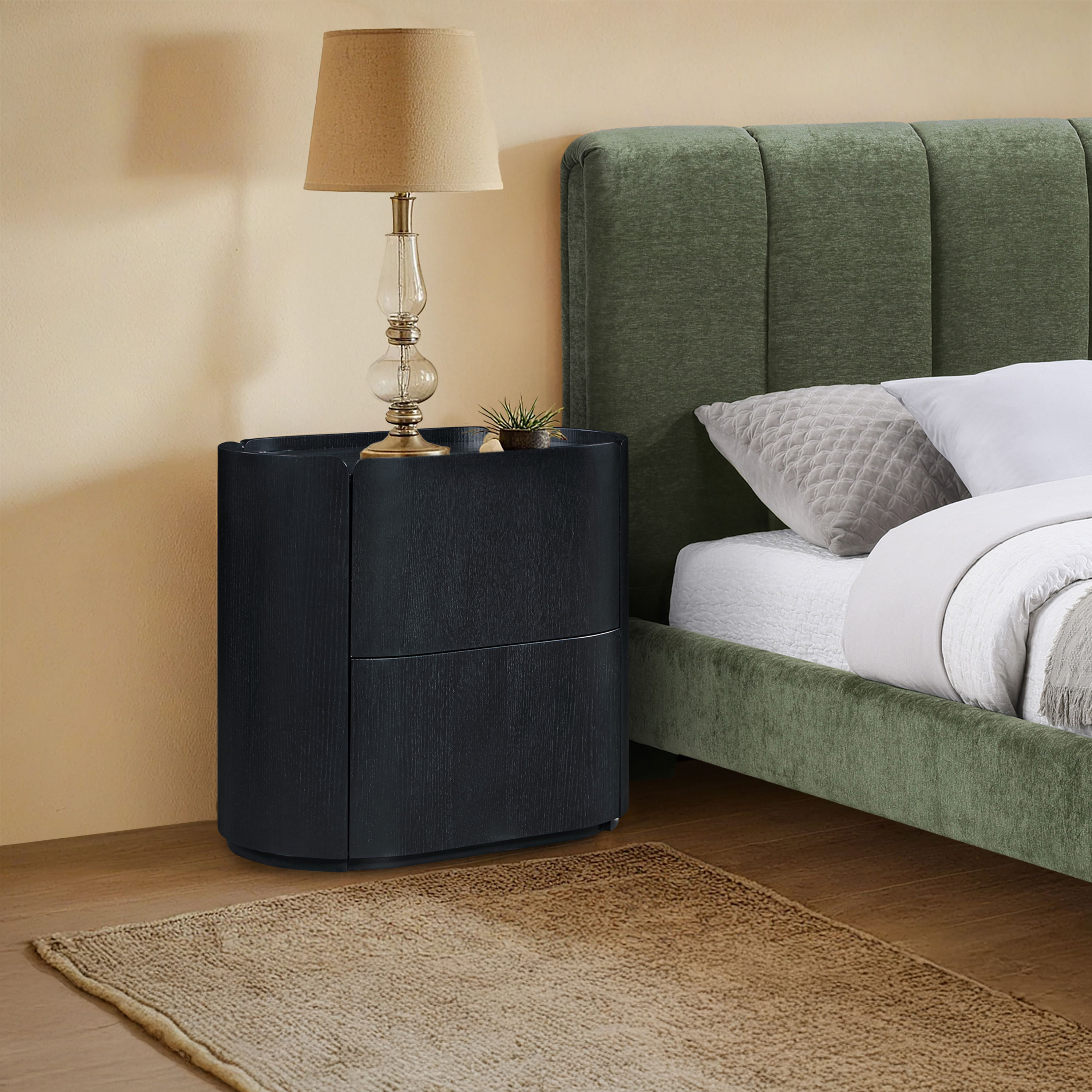 Everett - Night Stand - Black