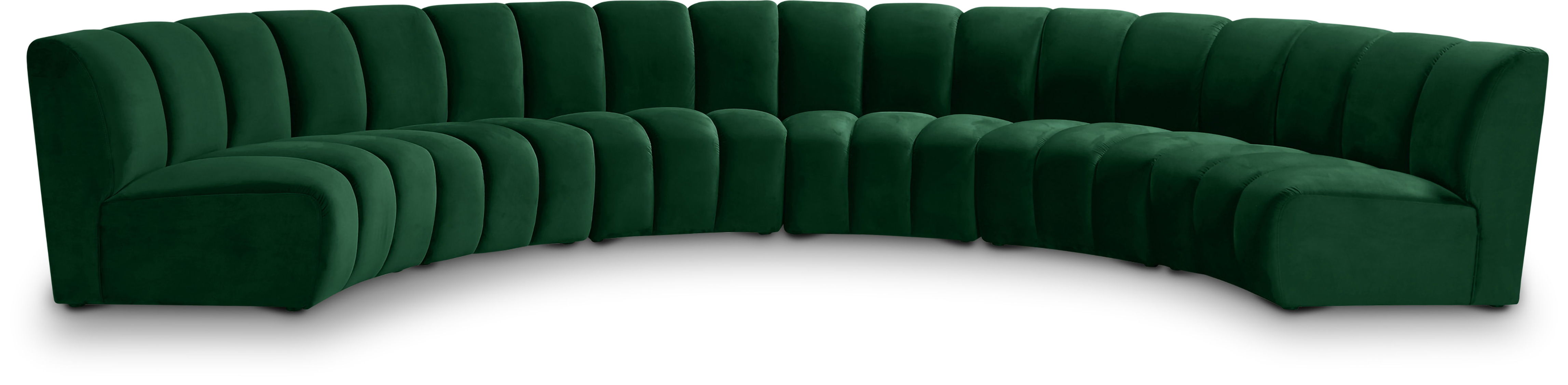 Infinity - 6 Piece Modular Sectional - Fabric - Green